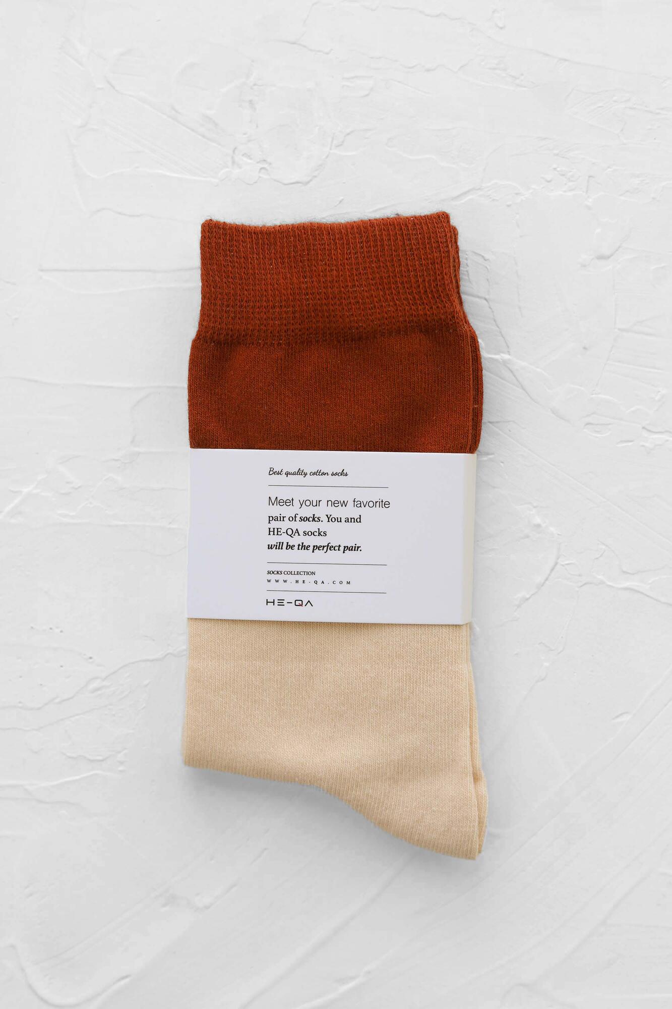 Block Ankle Socks Ginger - 2