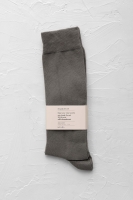 Stripped Detailed Knee Sock Fume 