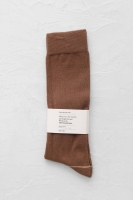 Stripped Detailed Knee Sock Browni 