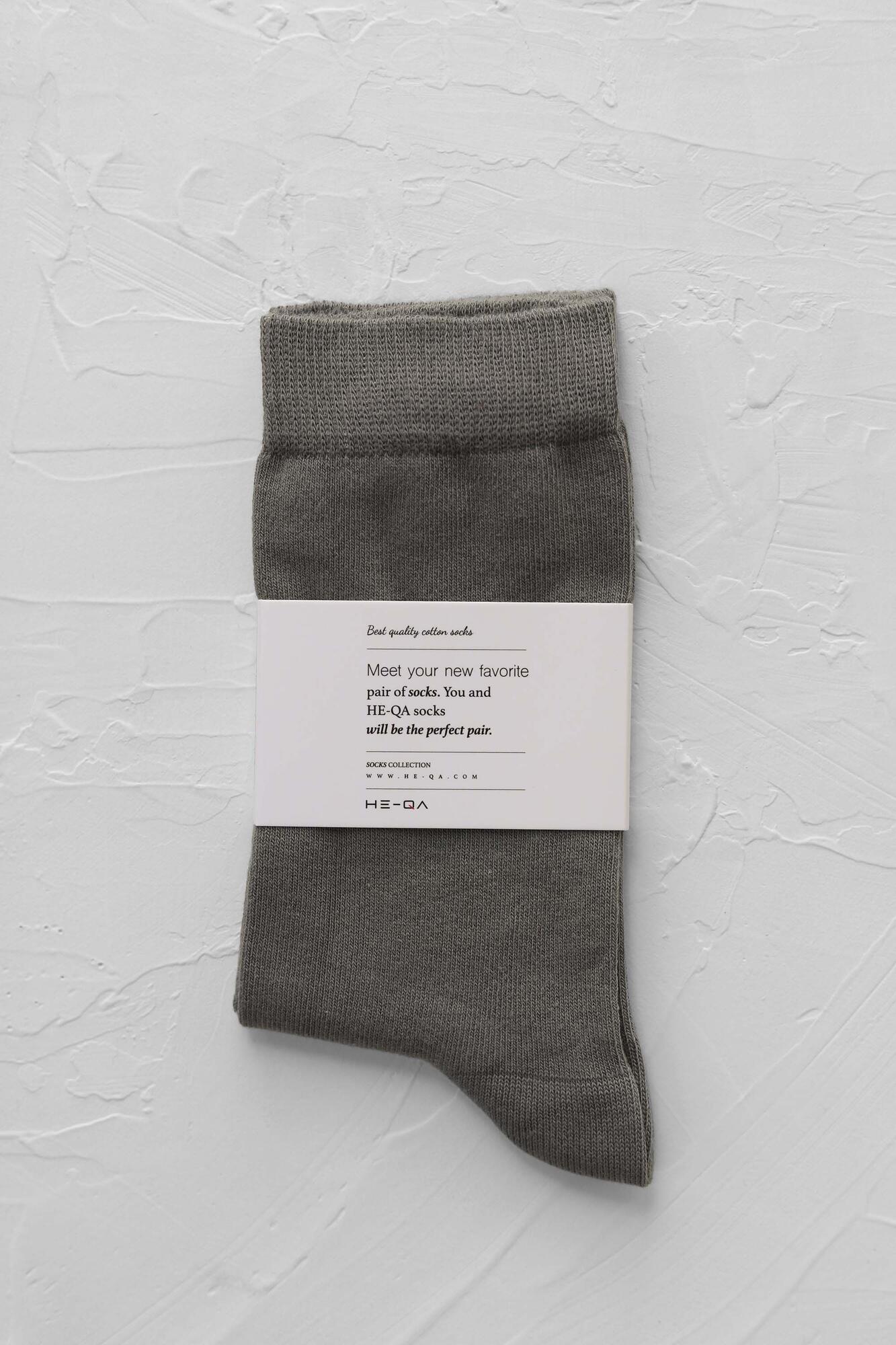 Plain Ankle Socks Smoke - 1