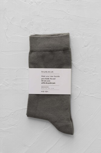 Plain Ankle Socks Smoke 