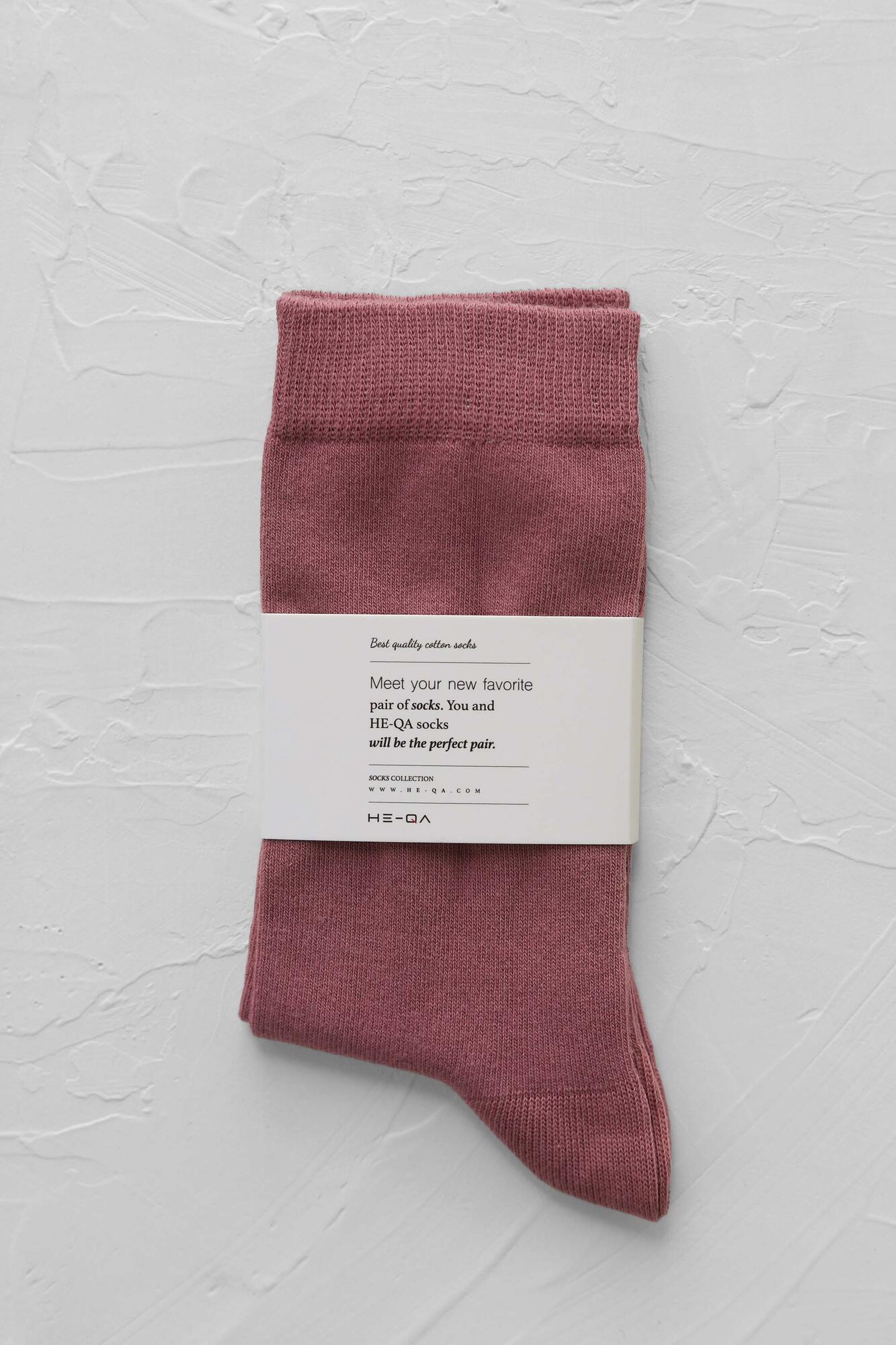 Plain Ankle Socks Orchid - HE-QA