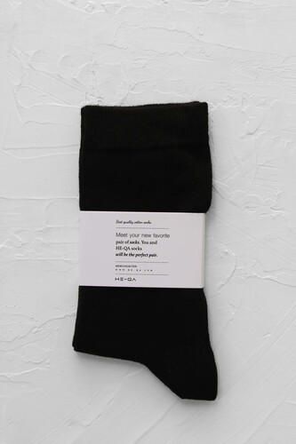 Plain Ankle Socks Black 