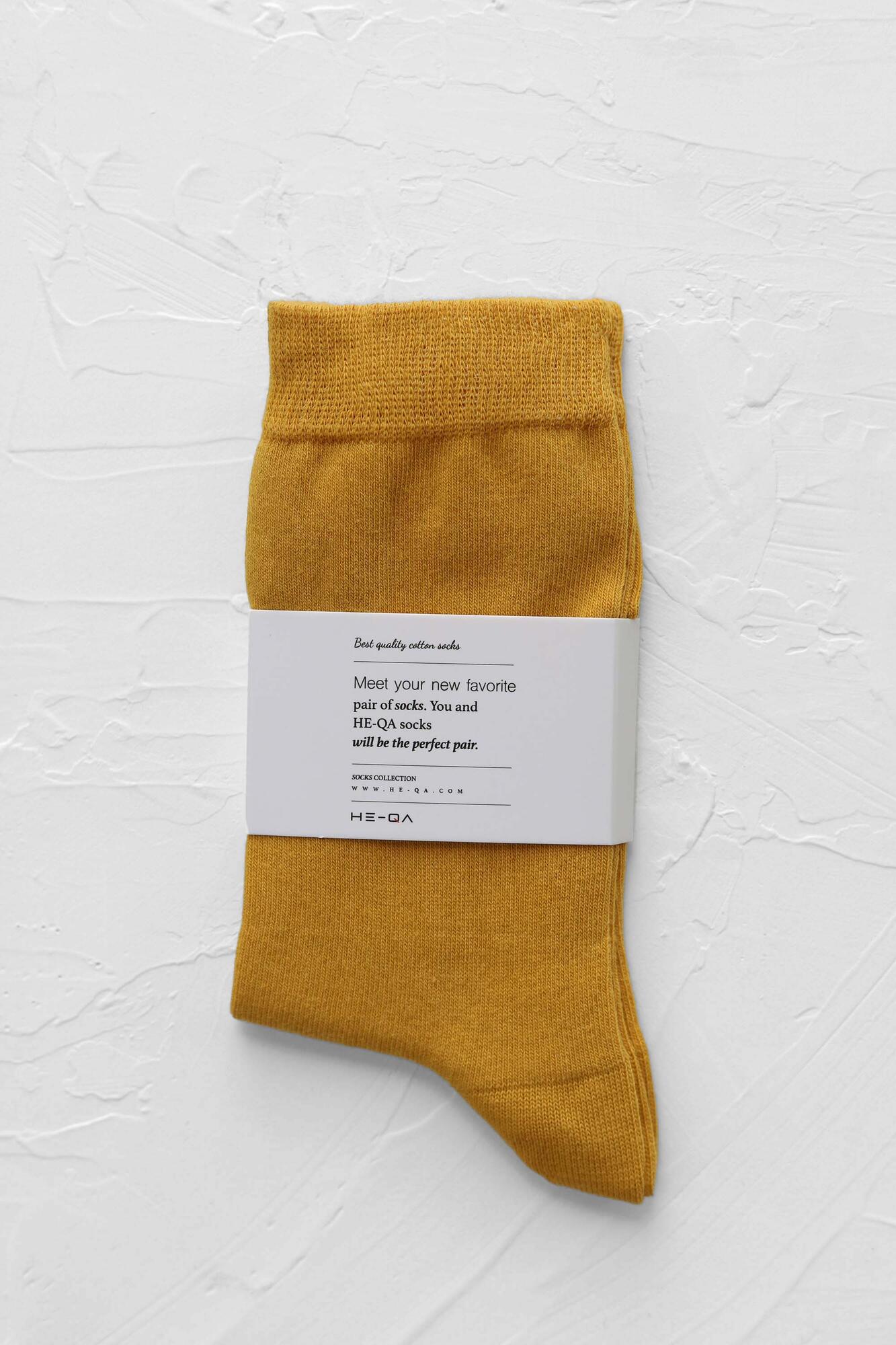 Plain Ankle Socks Gold - HE-QA