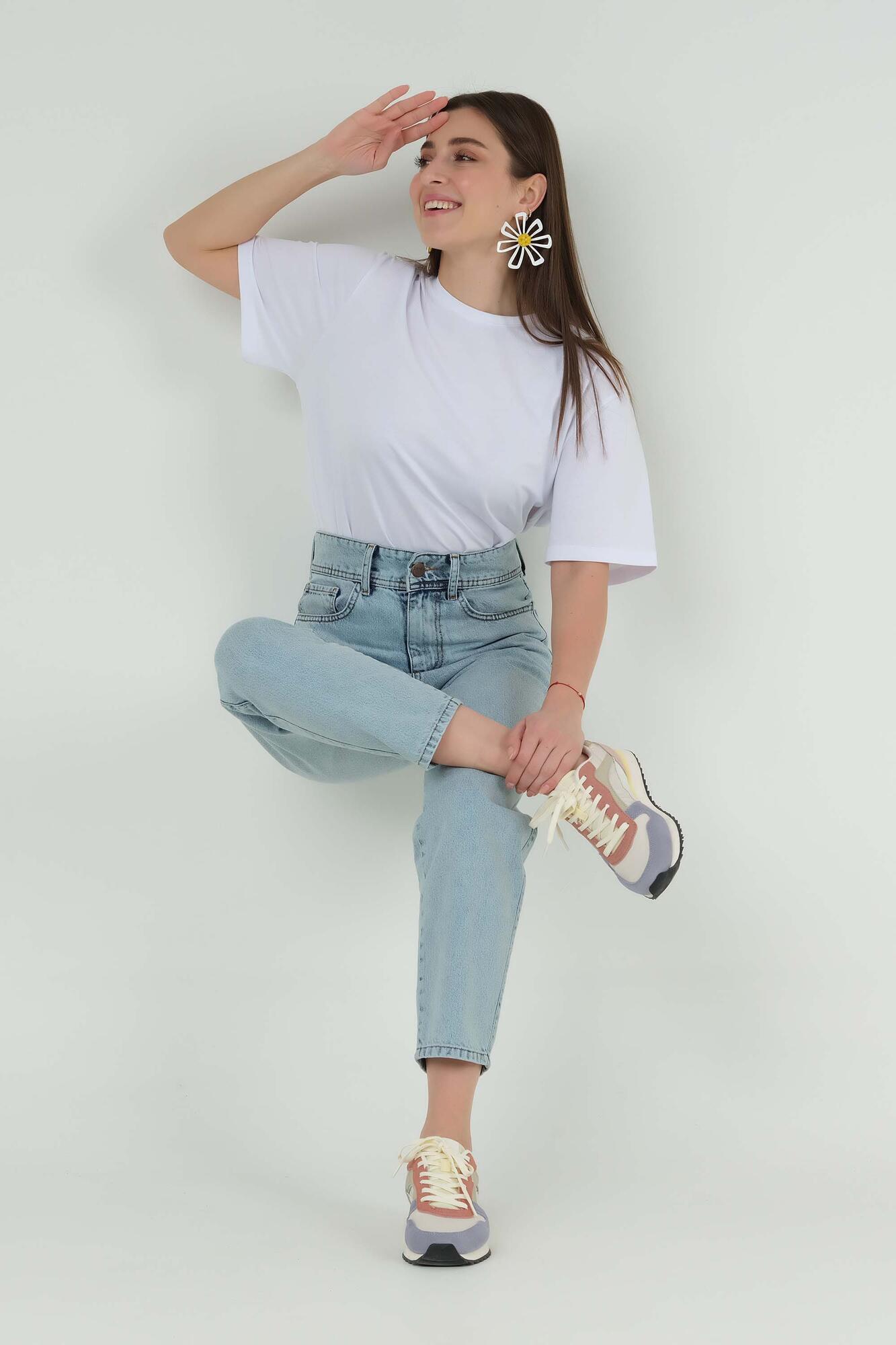 Balloon Jean Ice Blue - 3