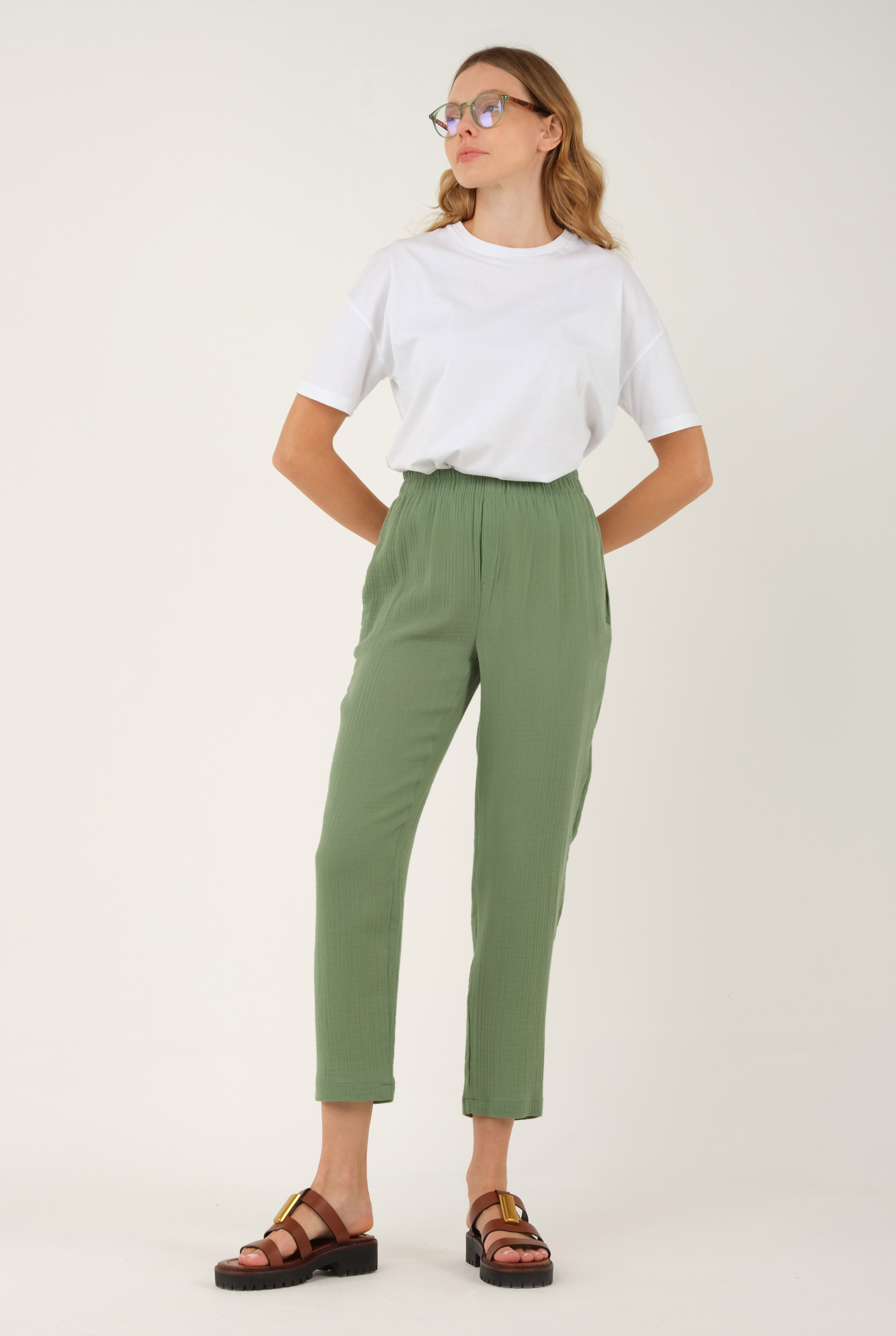 Muslin Trouser Green - 2