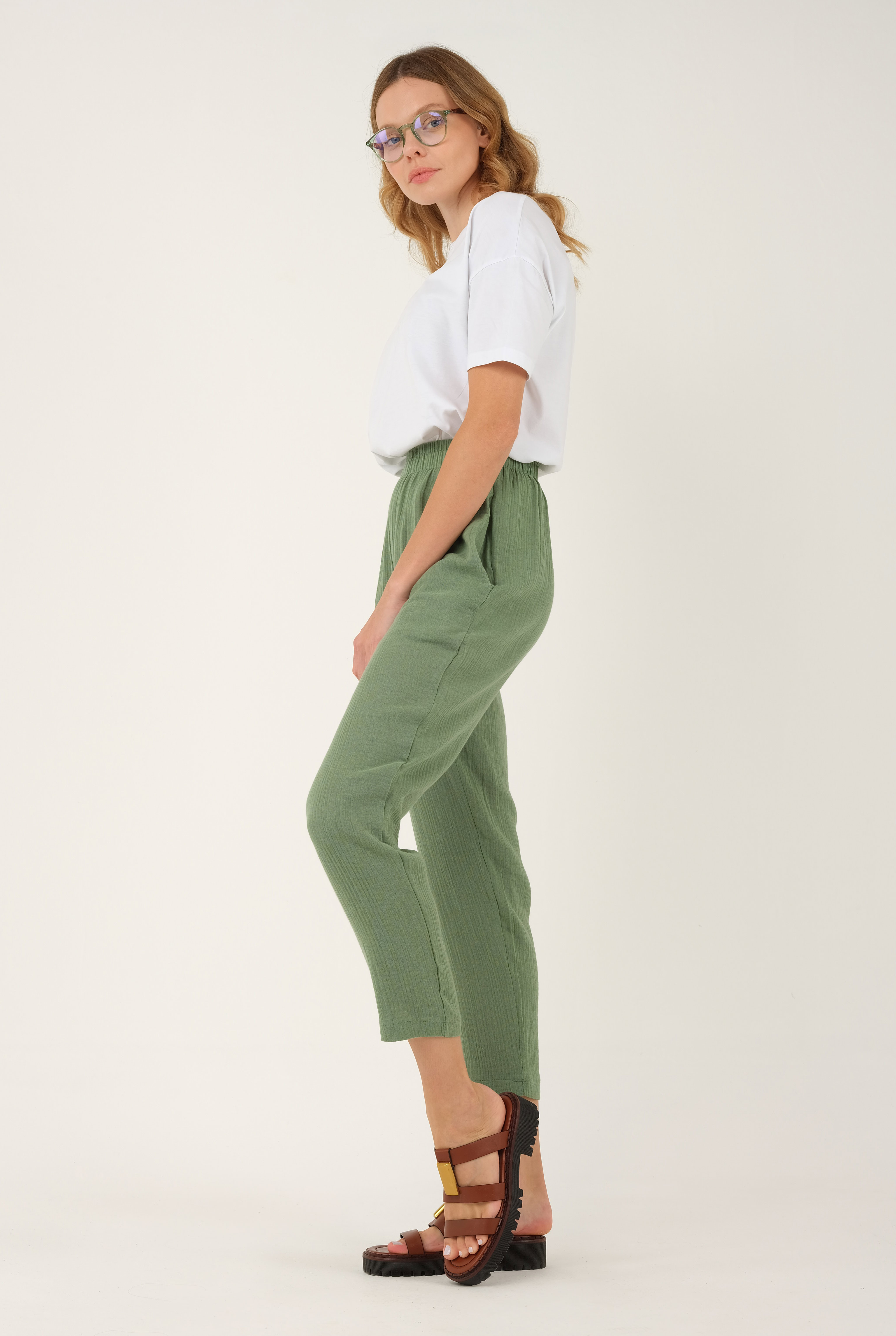 Muslin Trouser Green - 3
