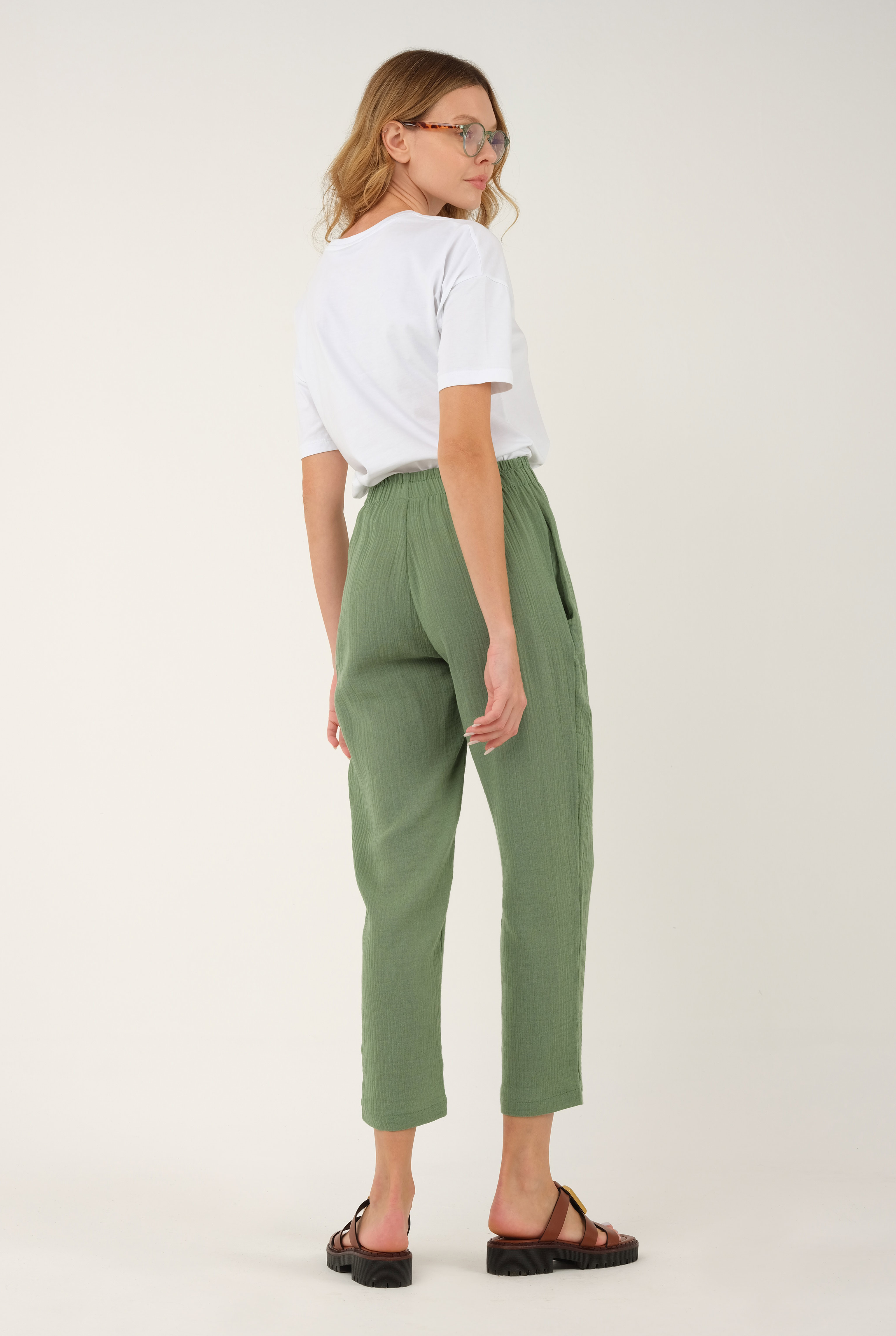 Muslin Trouser Green - 4