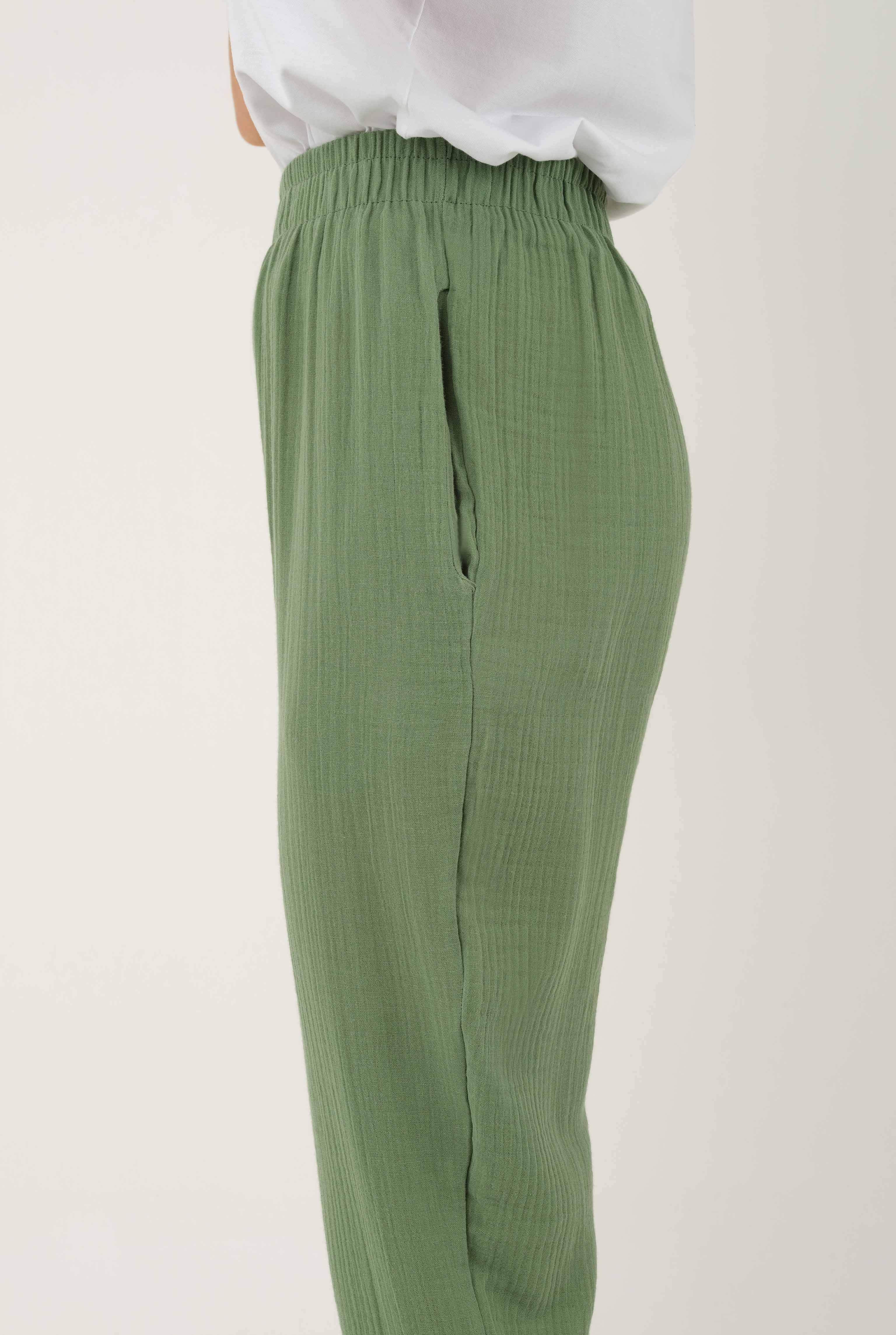 Muslin Trouser Green - 5