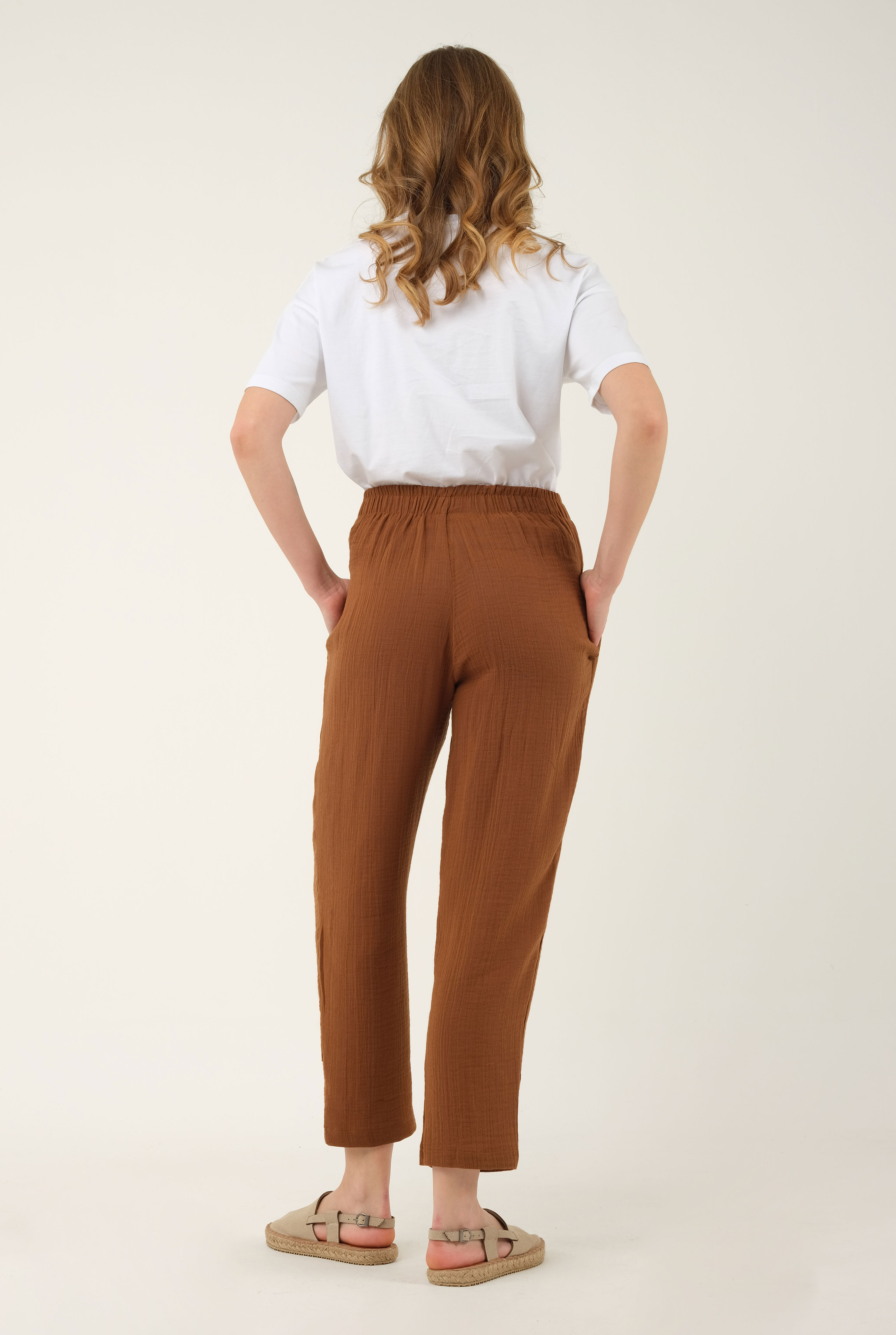 Muslin Trouser Brown - 3