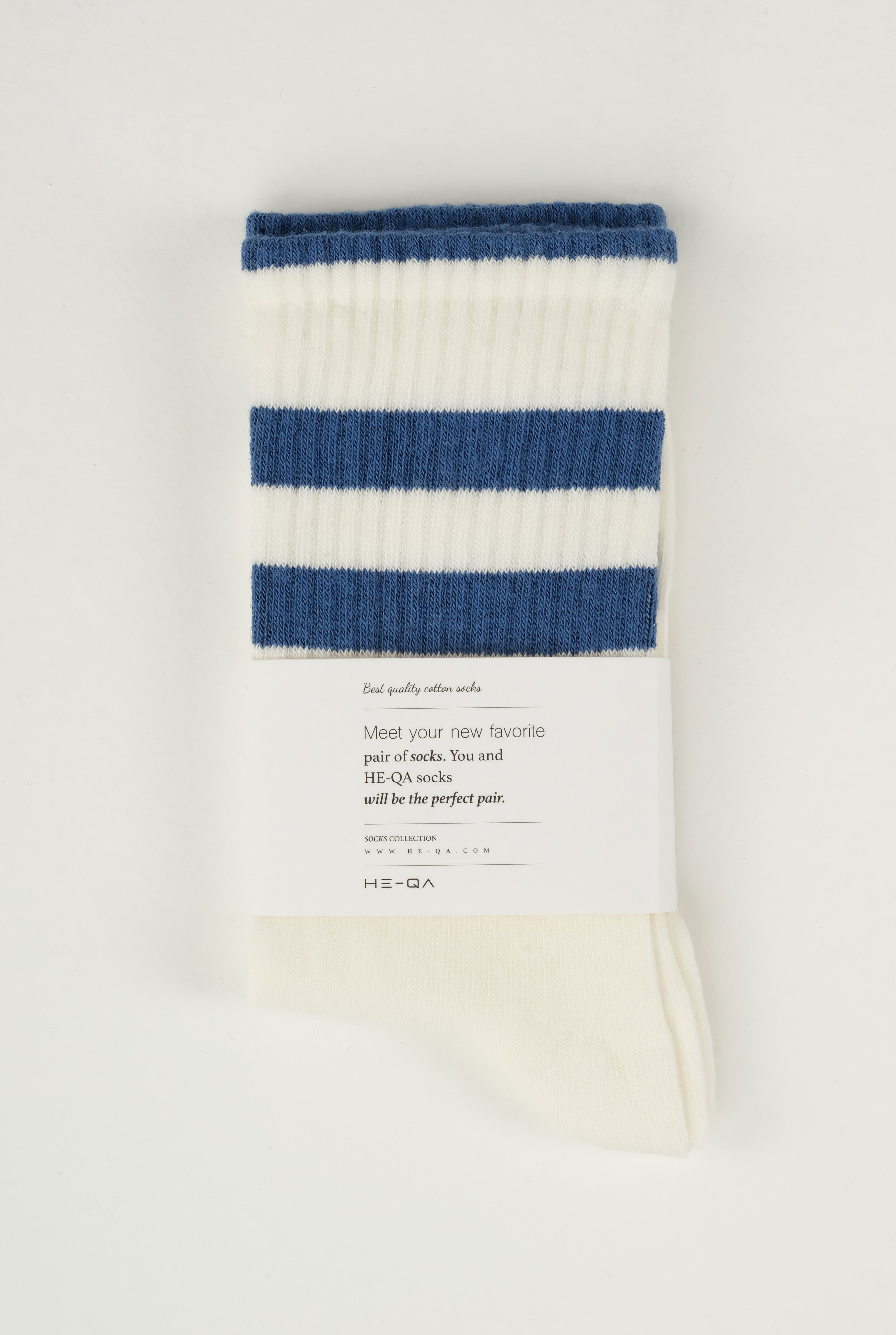Elastic Brouded Ankle Sock Navy Blue - HE-QA