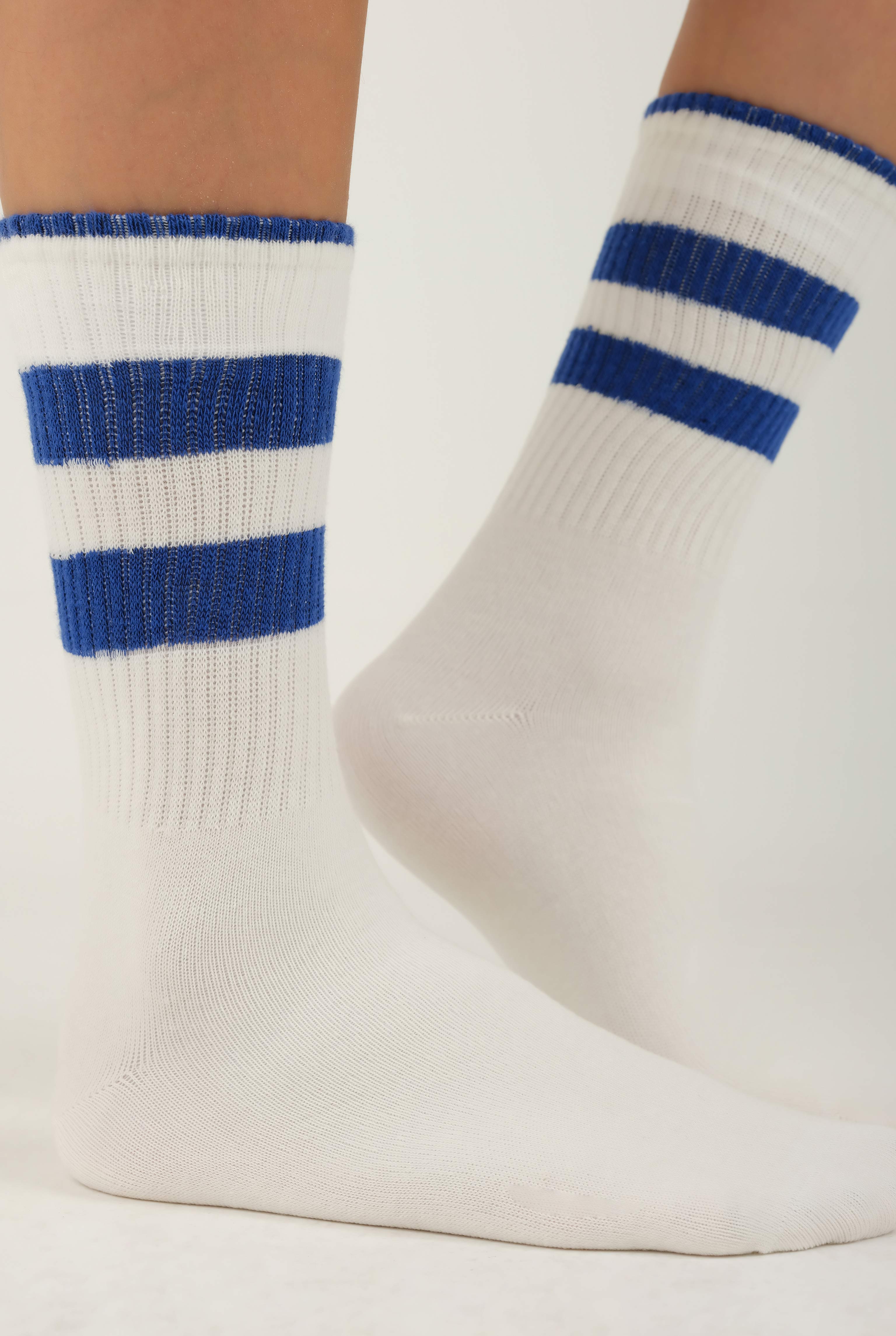 Elastic Brouded Ankle Sock Saxe - 3