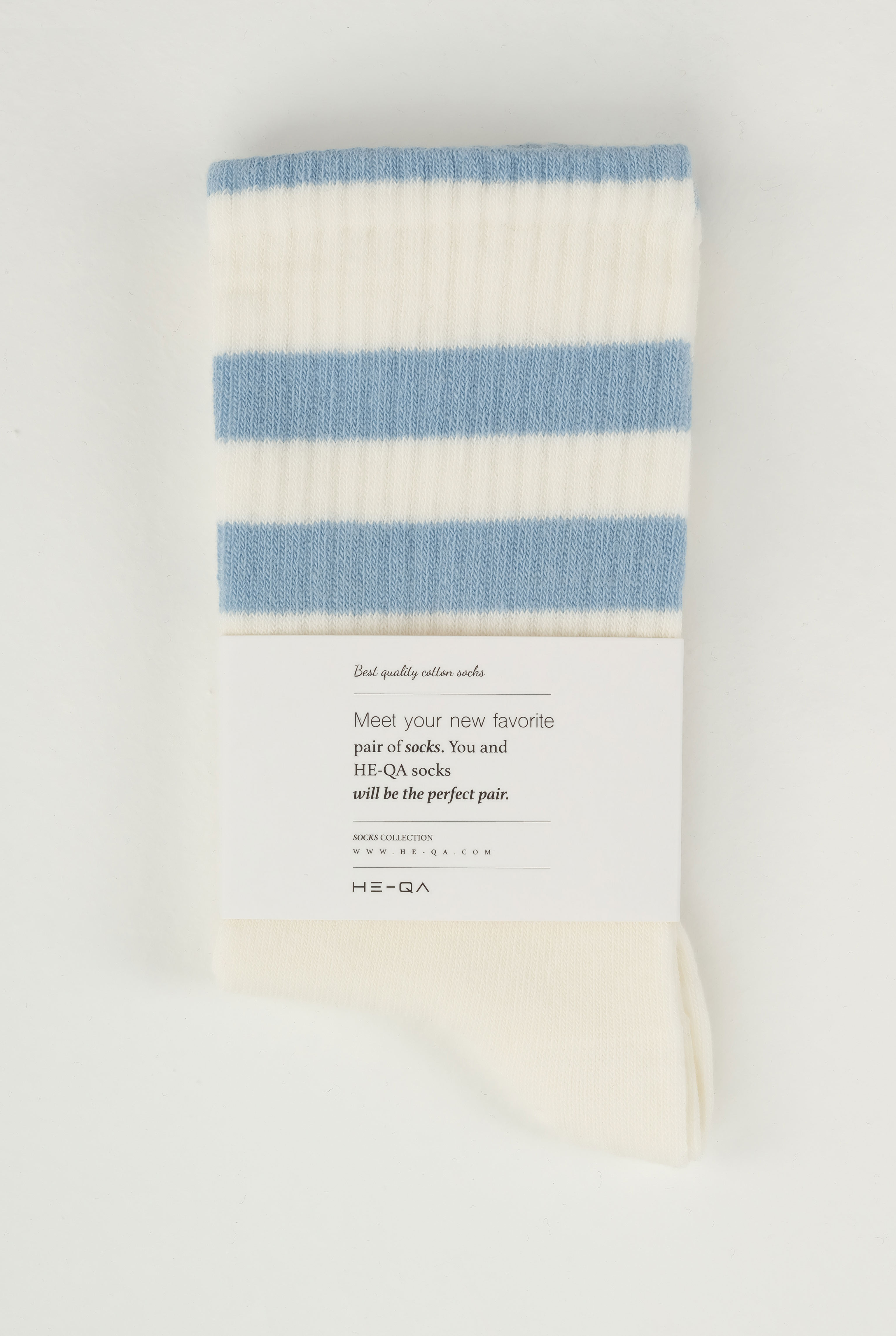 Elastic Brouded Ankle Sock Baby Blue - HE-QA
