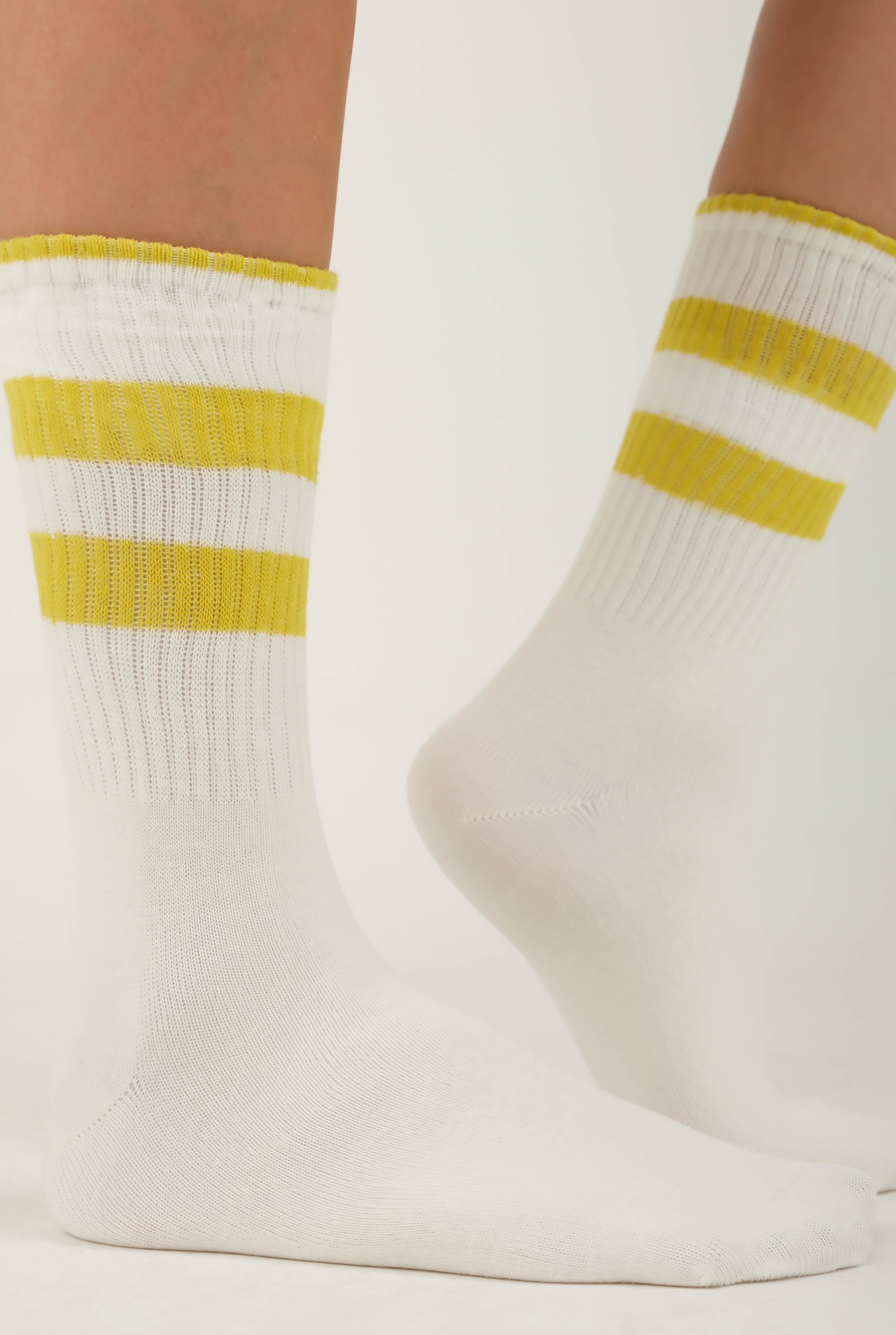 Elastic Brouded Ankle Sock Acidic Green - 3