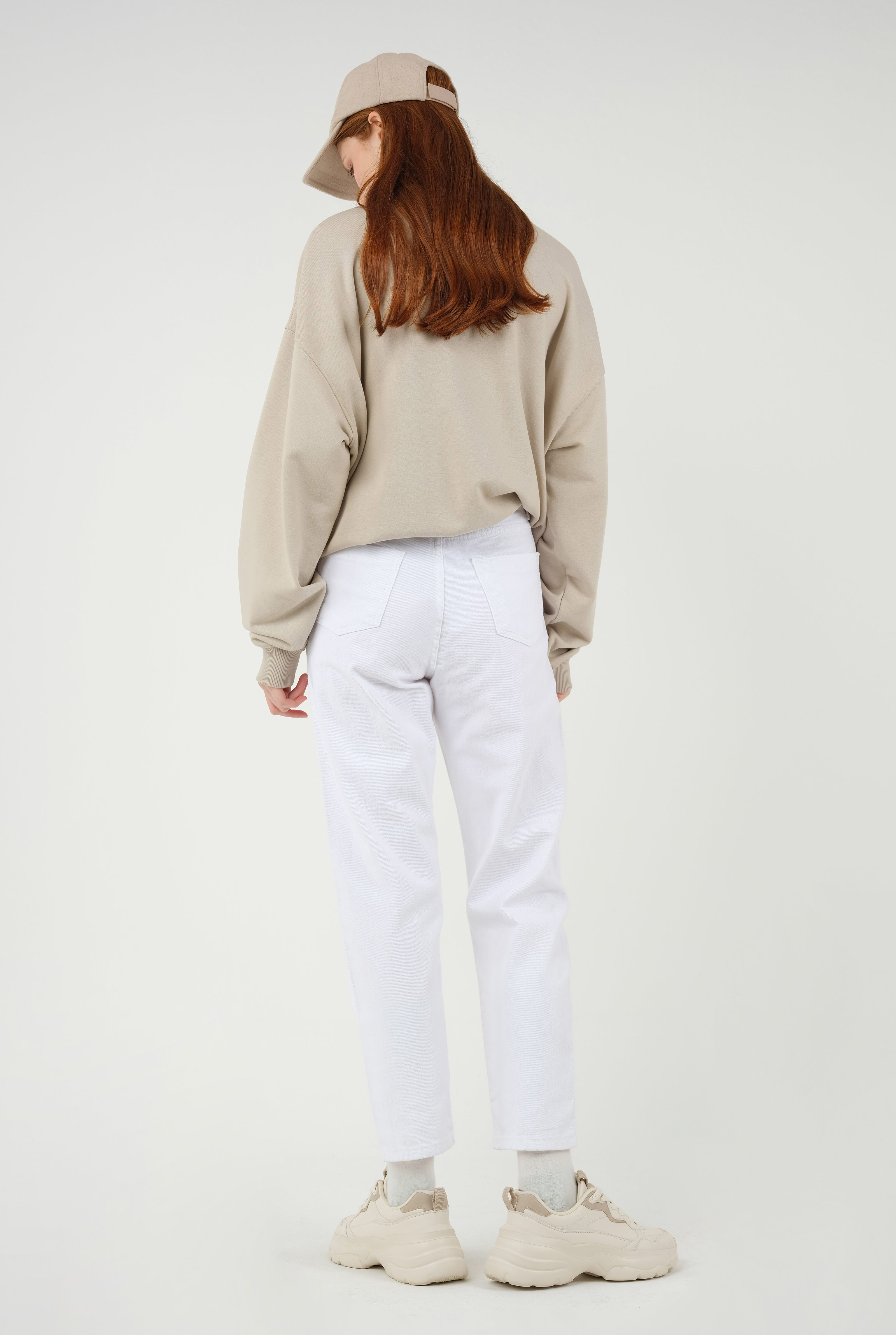 Mom Comfort Jean White - 9