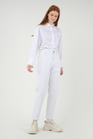 High Waist Balloon Jean White 