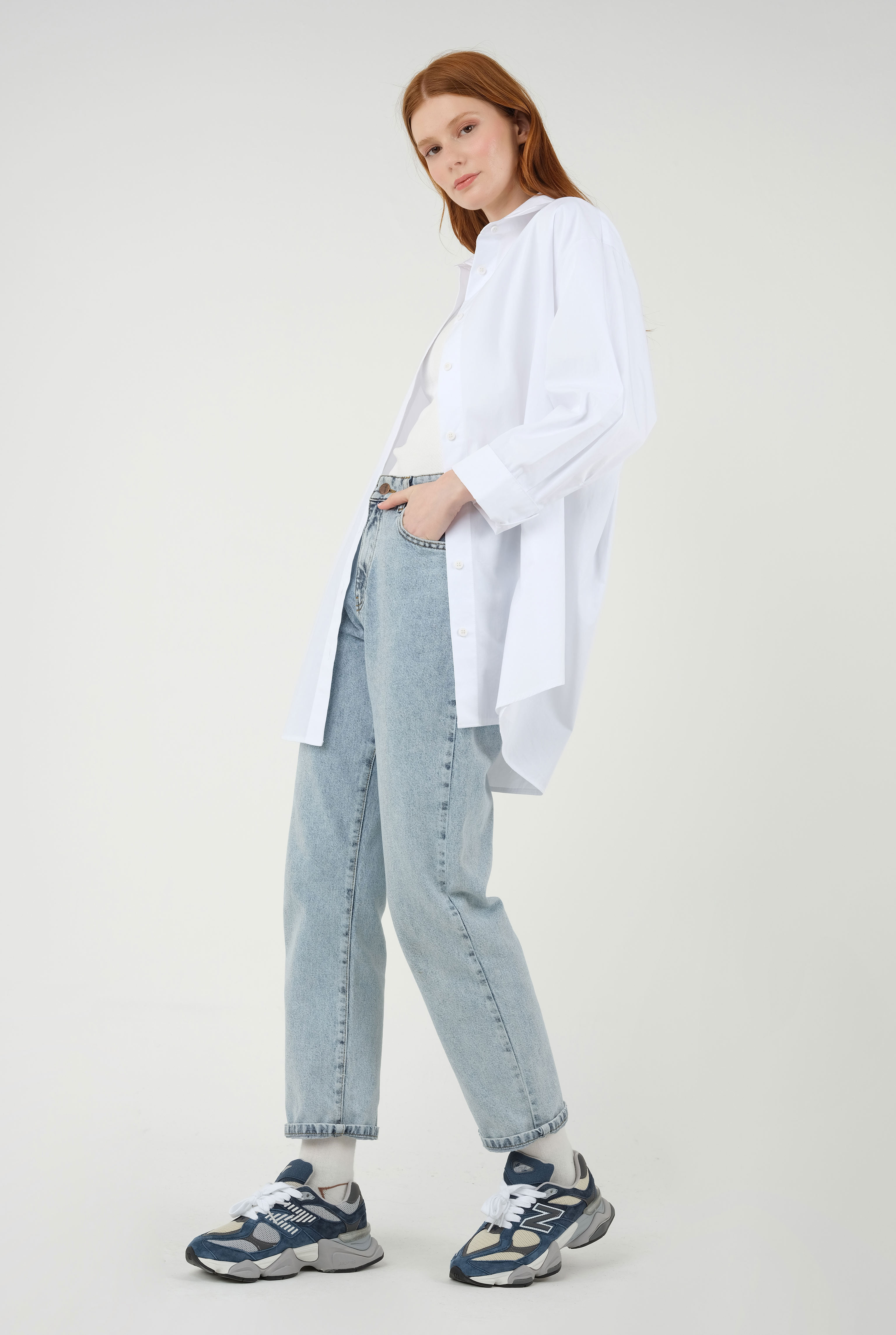 Poplin Shirt Short White - 3