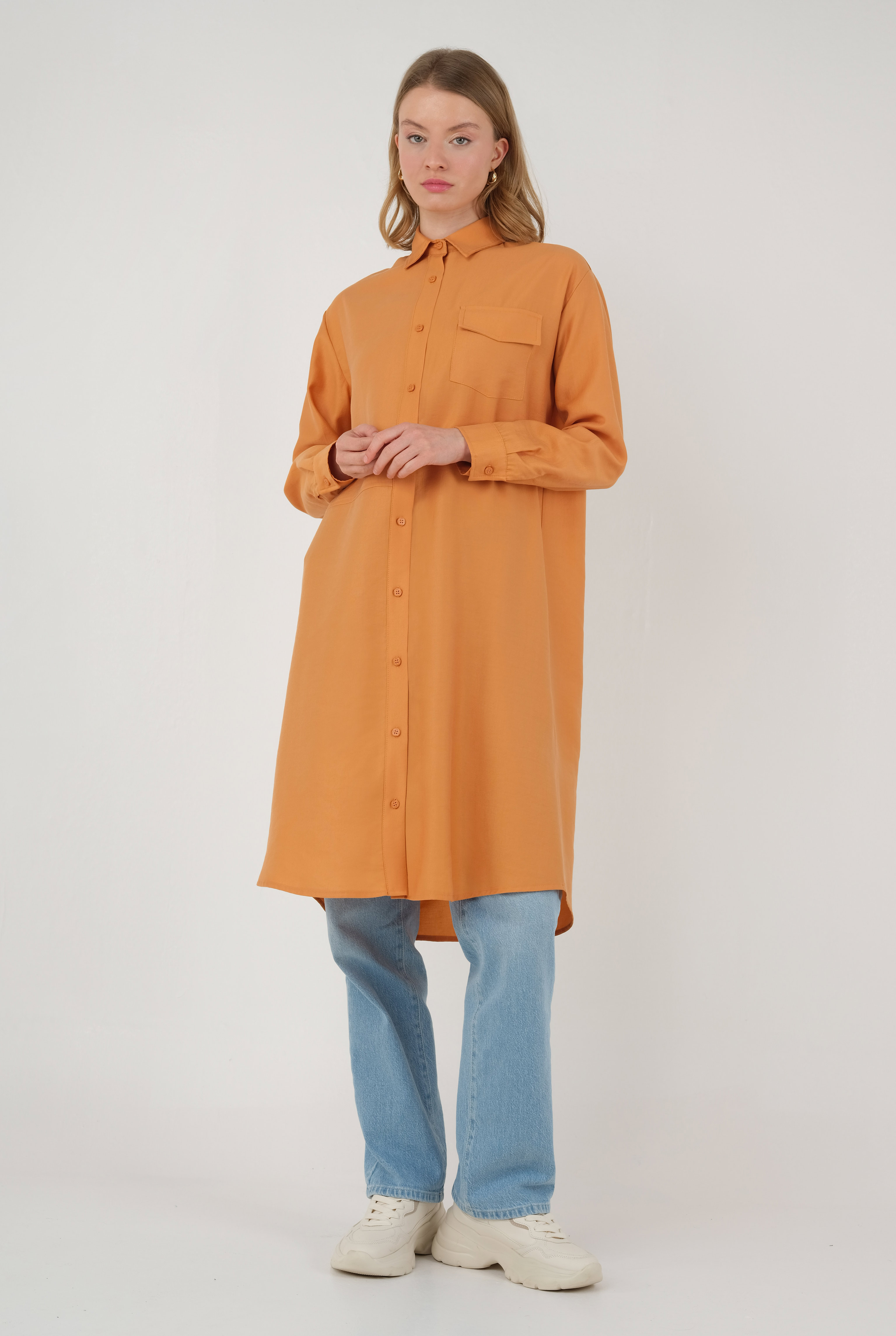 Partite Modal Shirt Peach Fuzz - 1