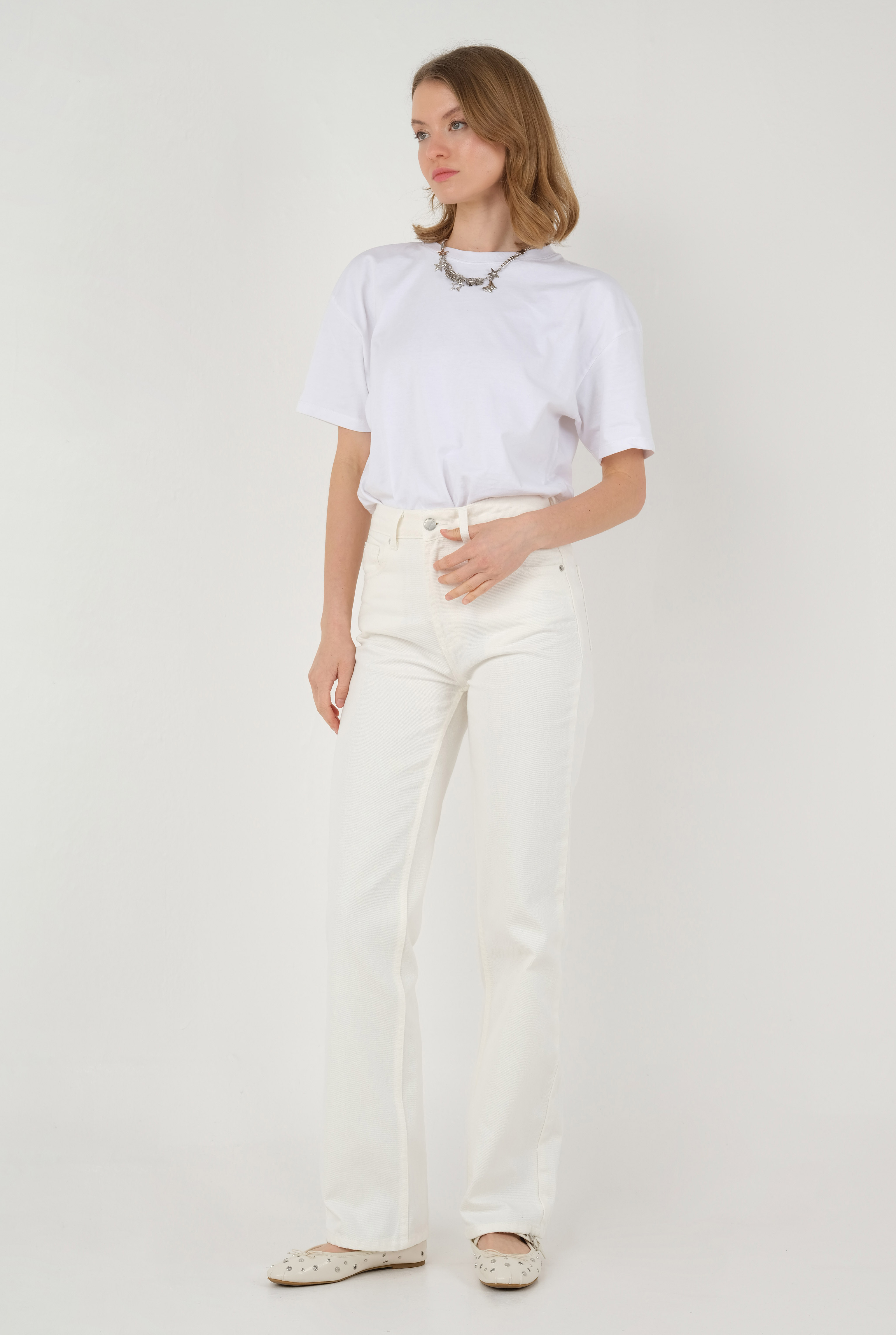 Straight Fit Jean Ecru - 2