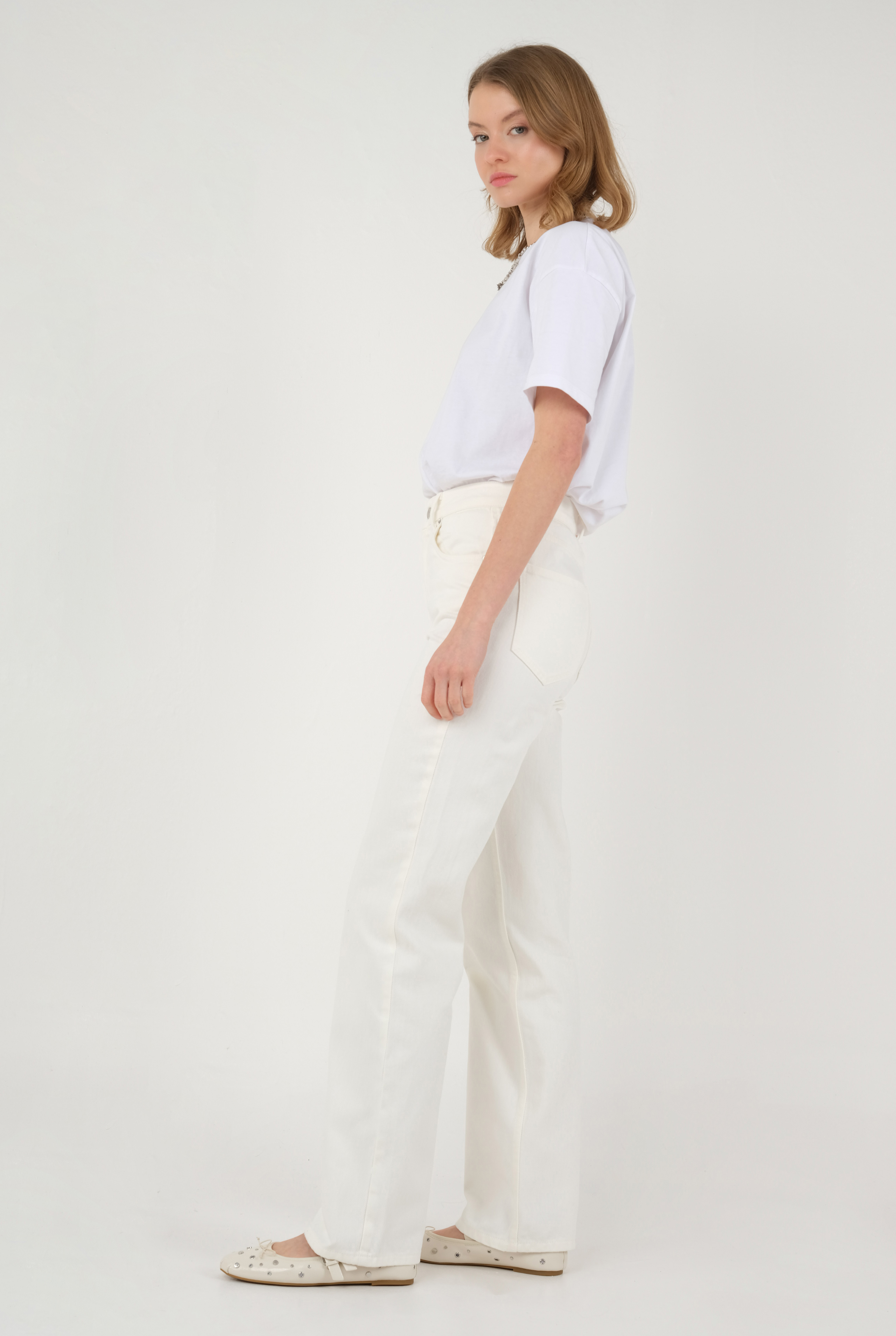 Straight Fit Jean Ecru - 4