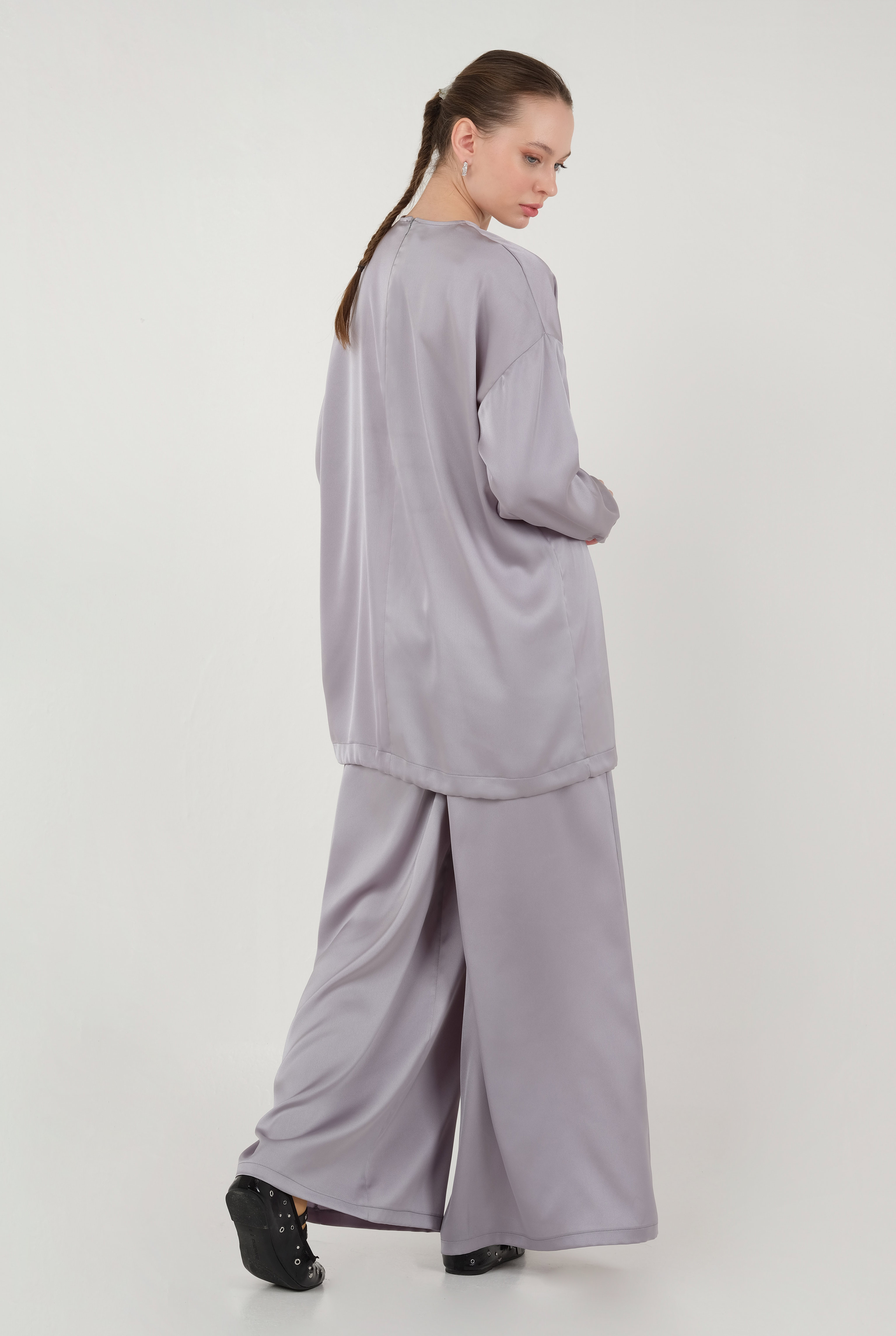 Basic Satin Set Gray - 2