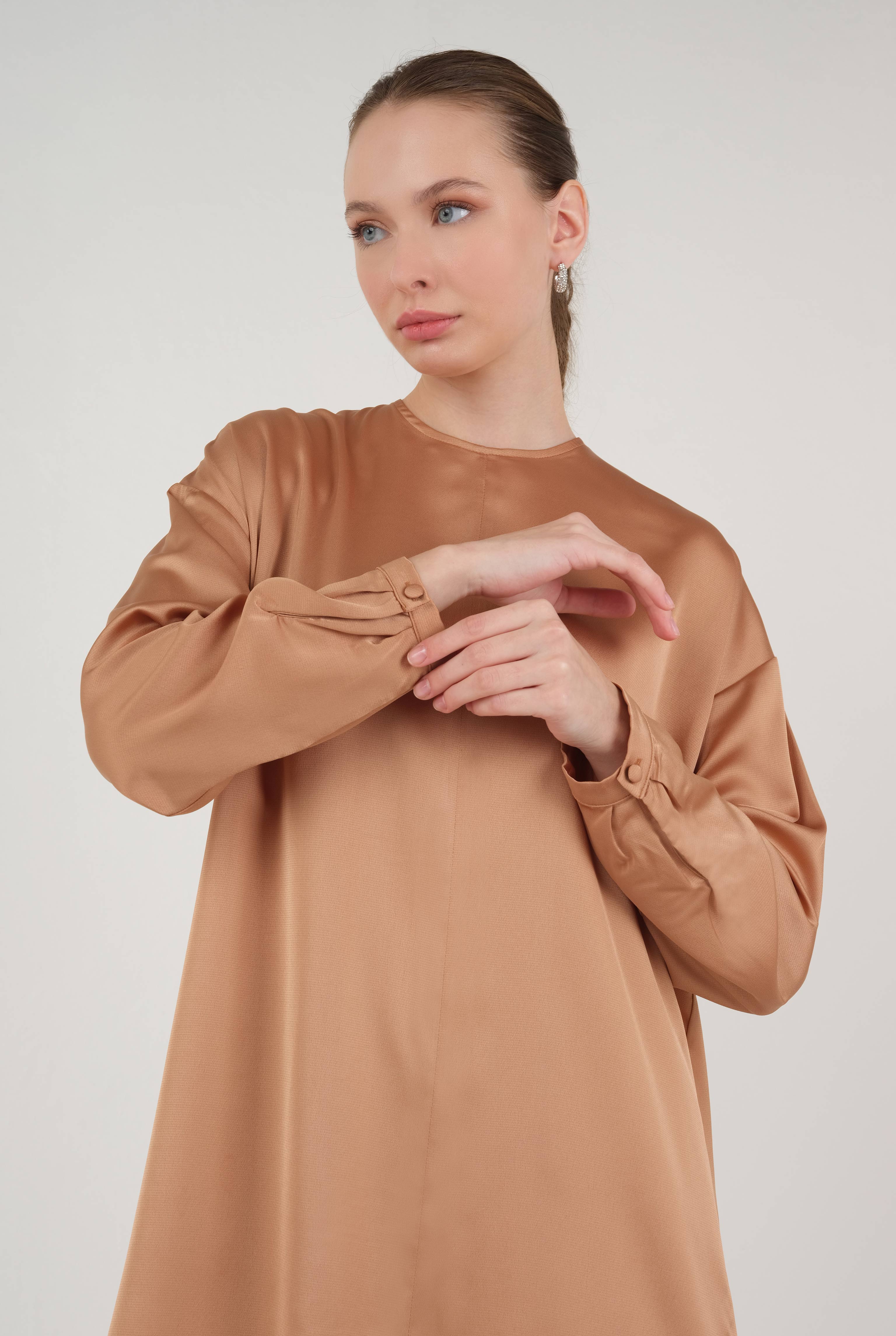 Basic Satin Set Salmon - 5