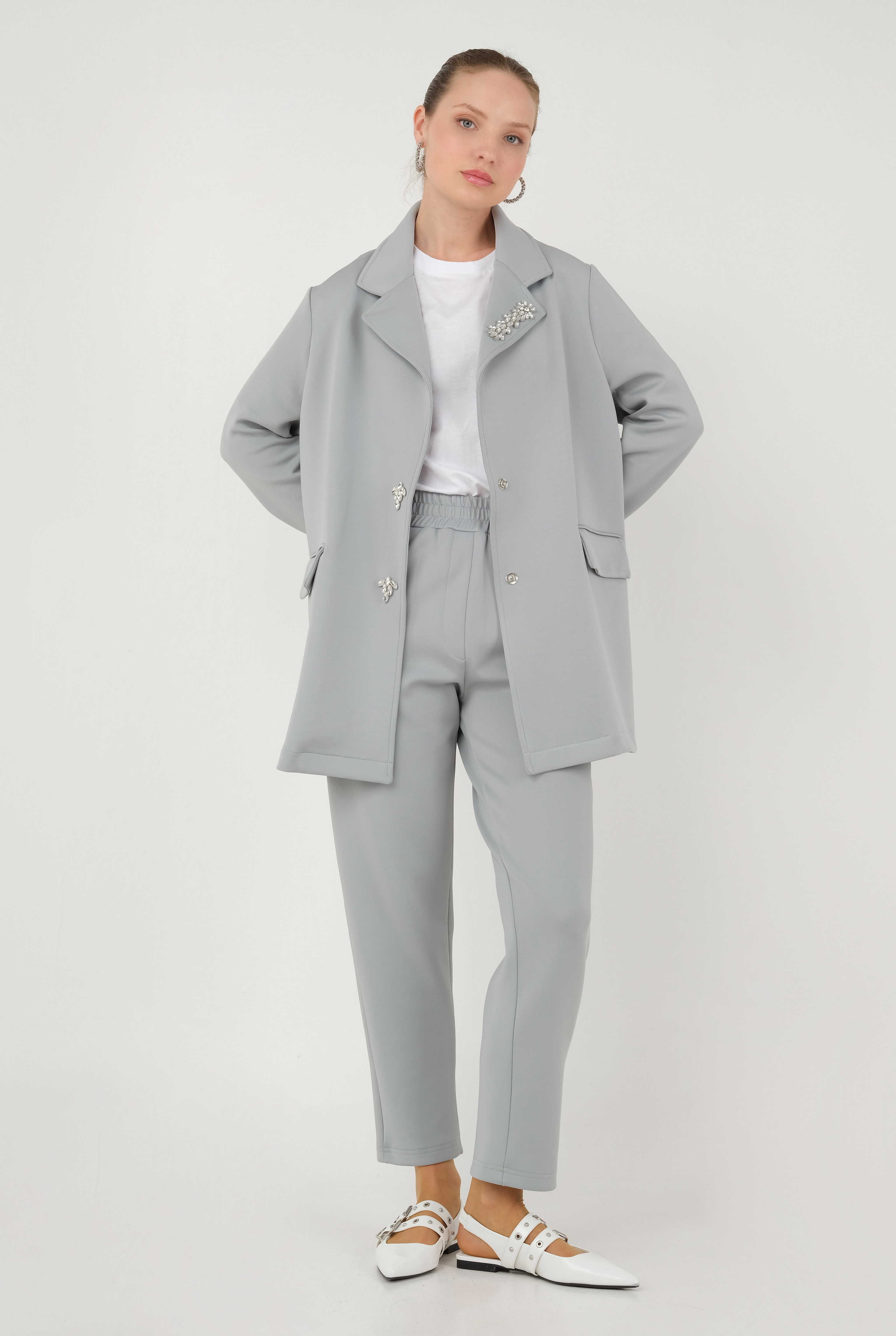 Scuba Jacket Light Gray - 3
