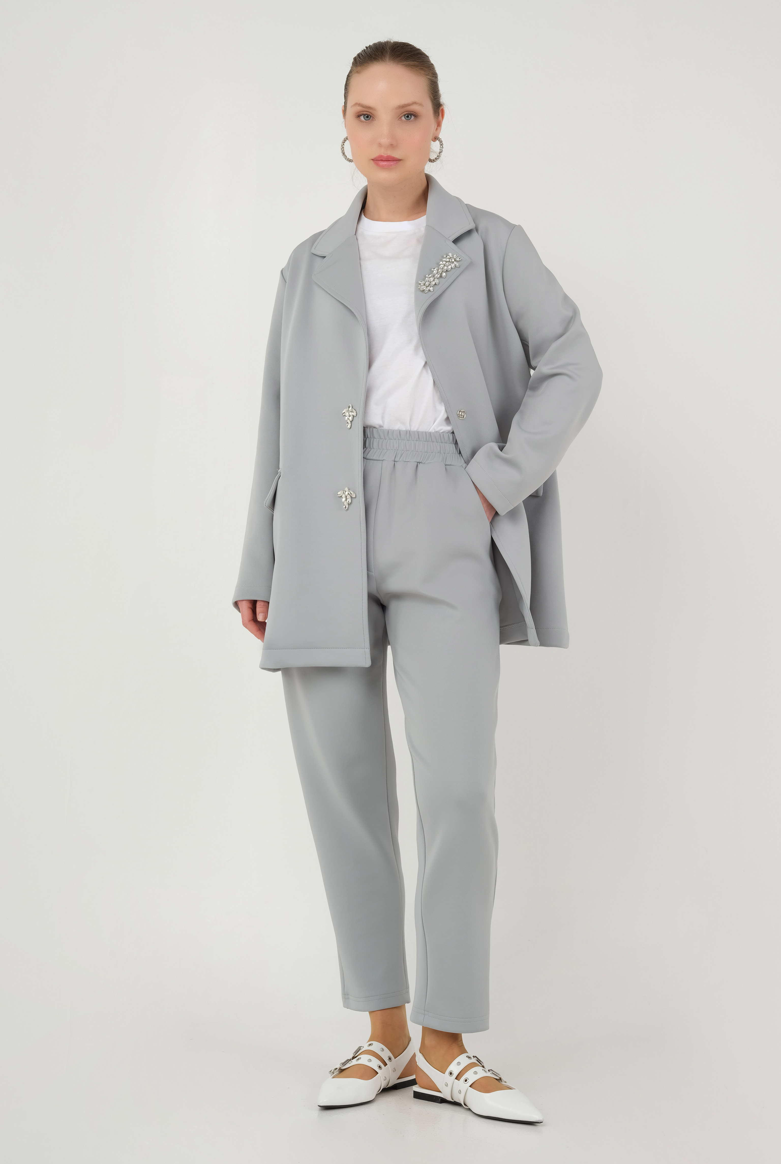 Scuba Trousers Light Gray - 6