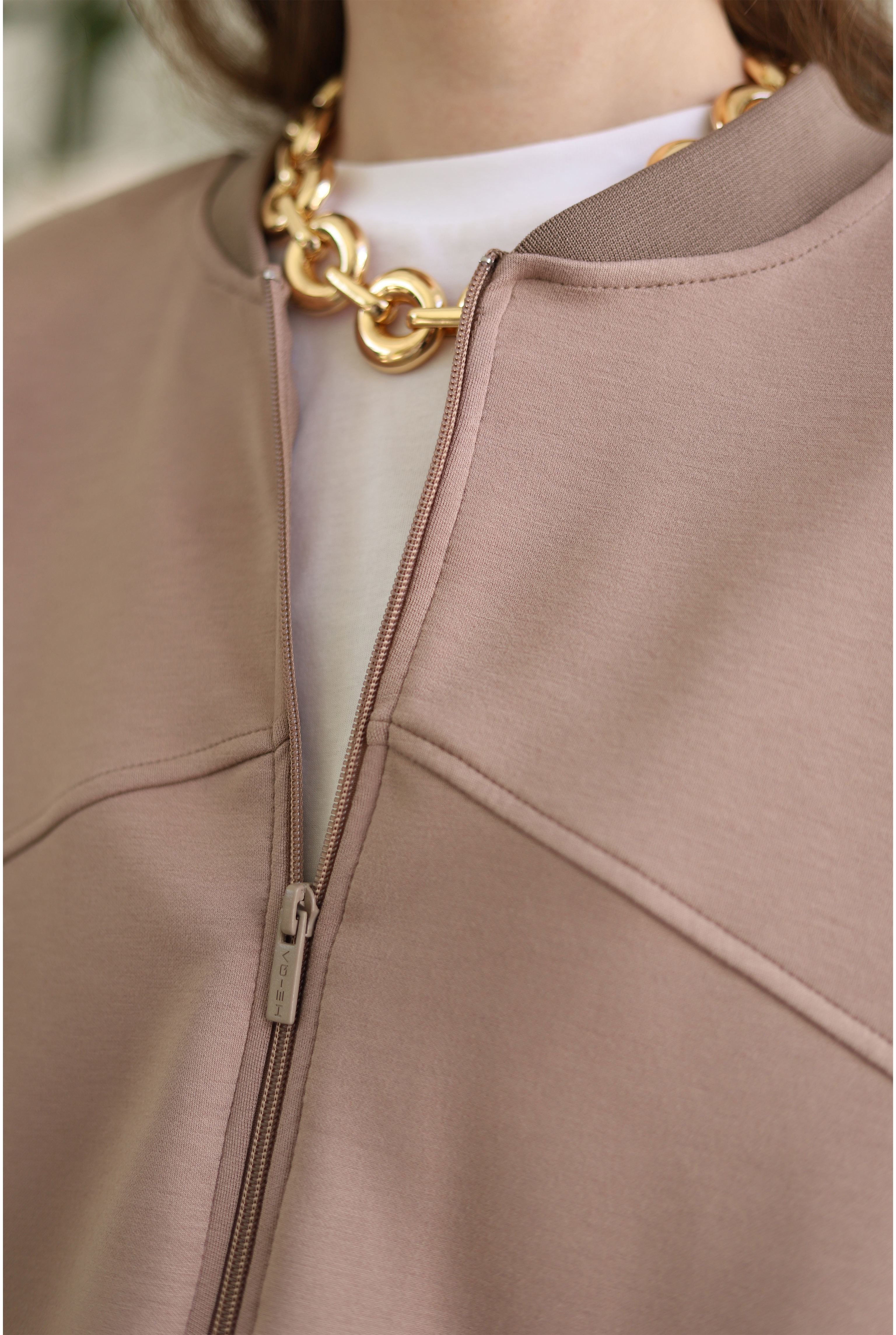 Partite Bomber Jacket Sand Beige - 8