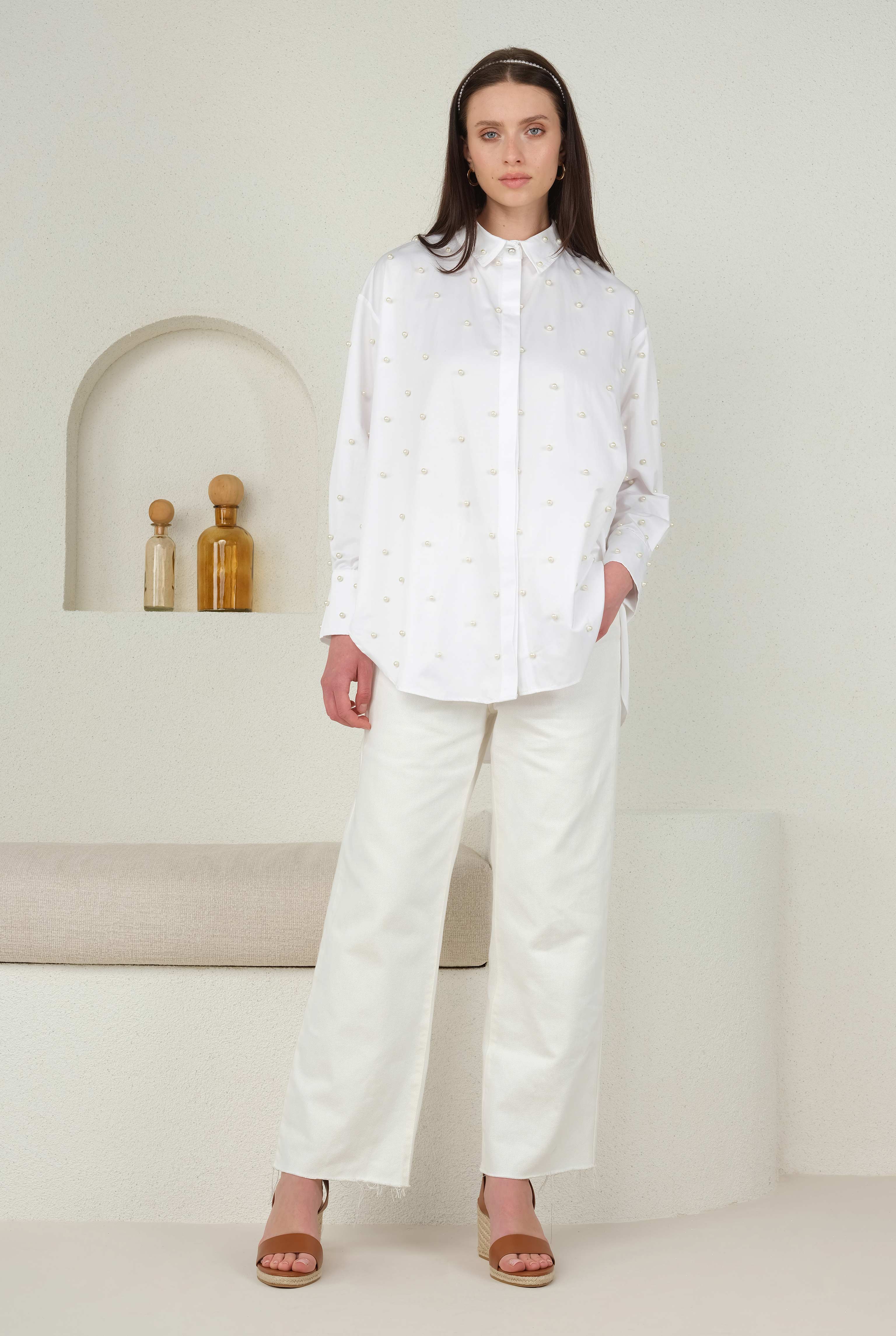 Pearl Shirt White - HE-QA