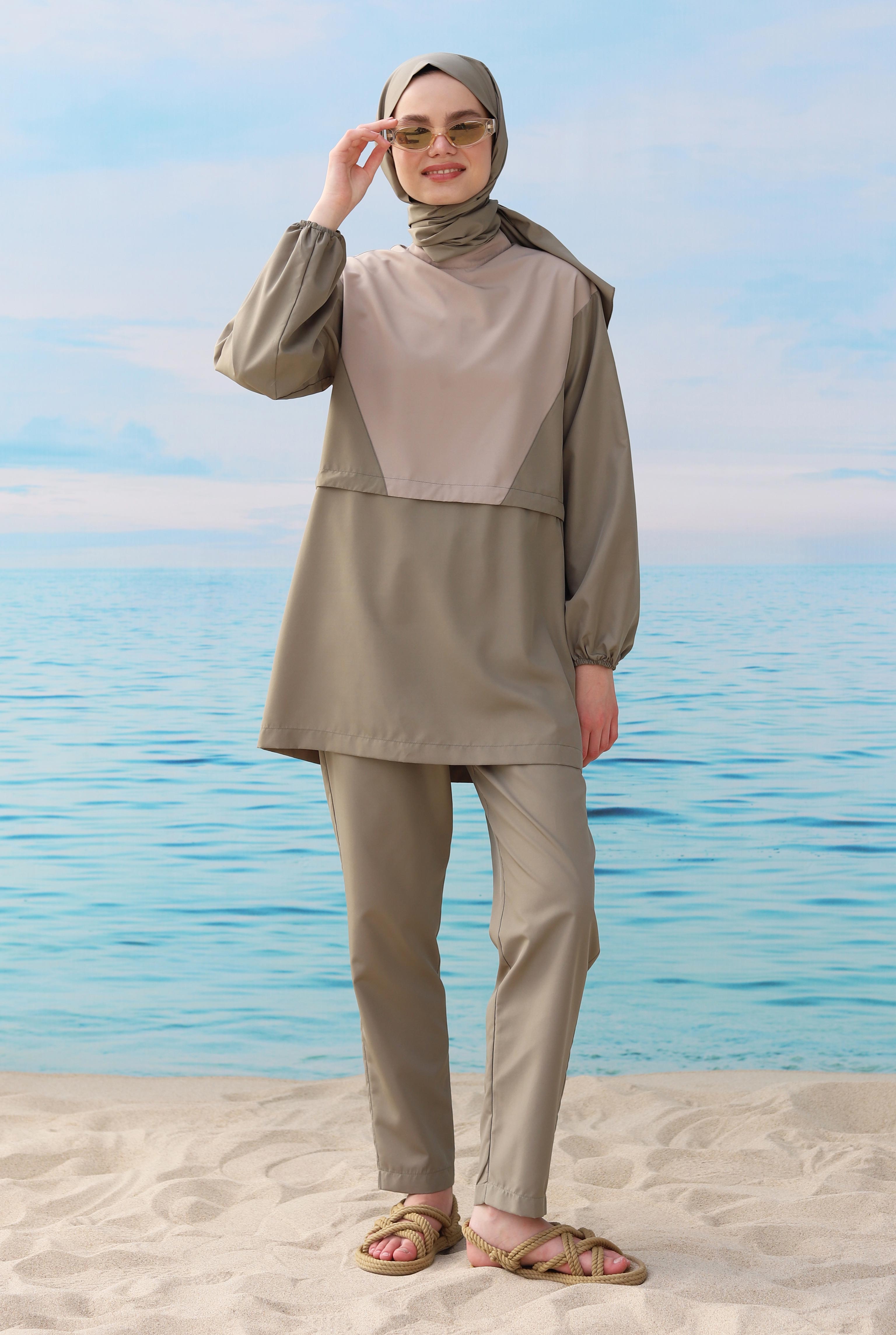 Partite Swimsuit Light Khaki - 1
