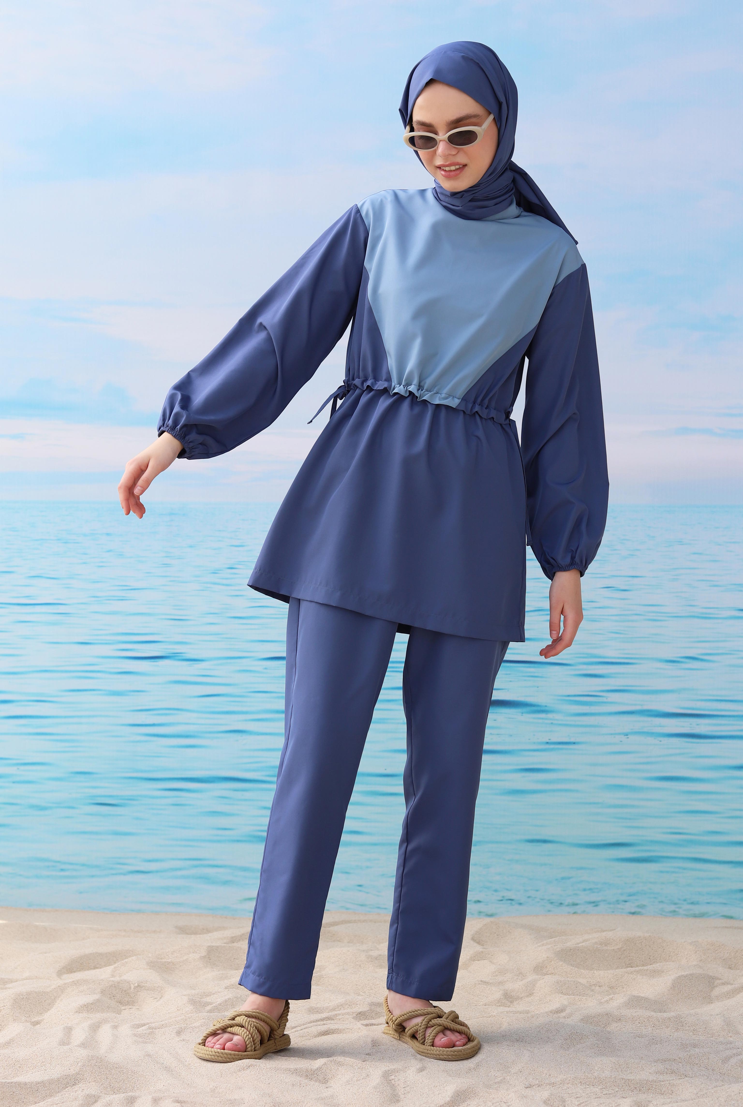 Partite Swimsuit Whale Blue - 5