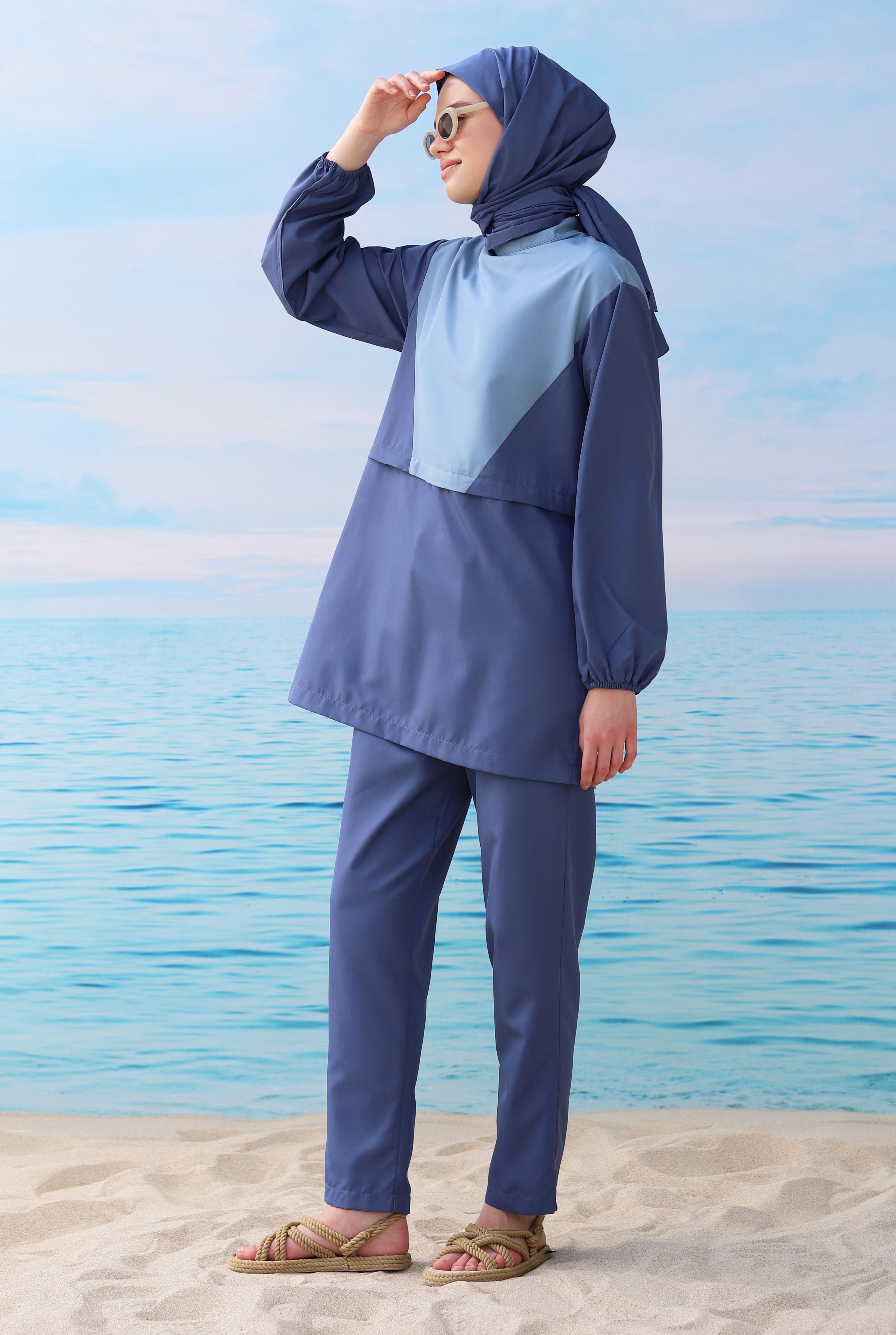 Partite Swimsuit Whale Blue - 3