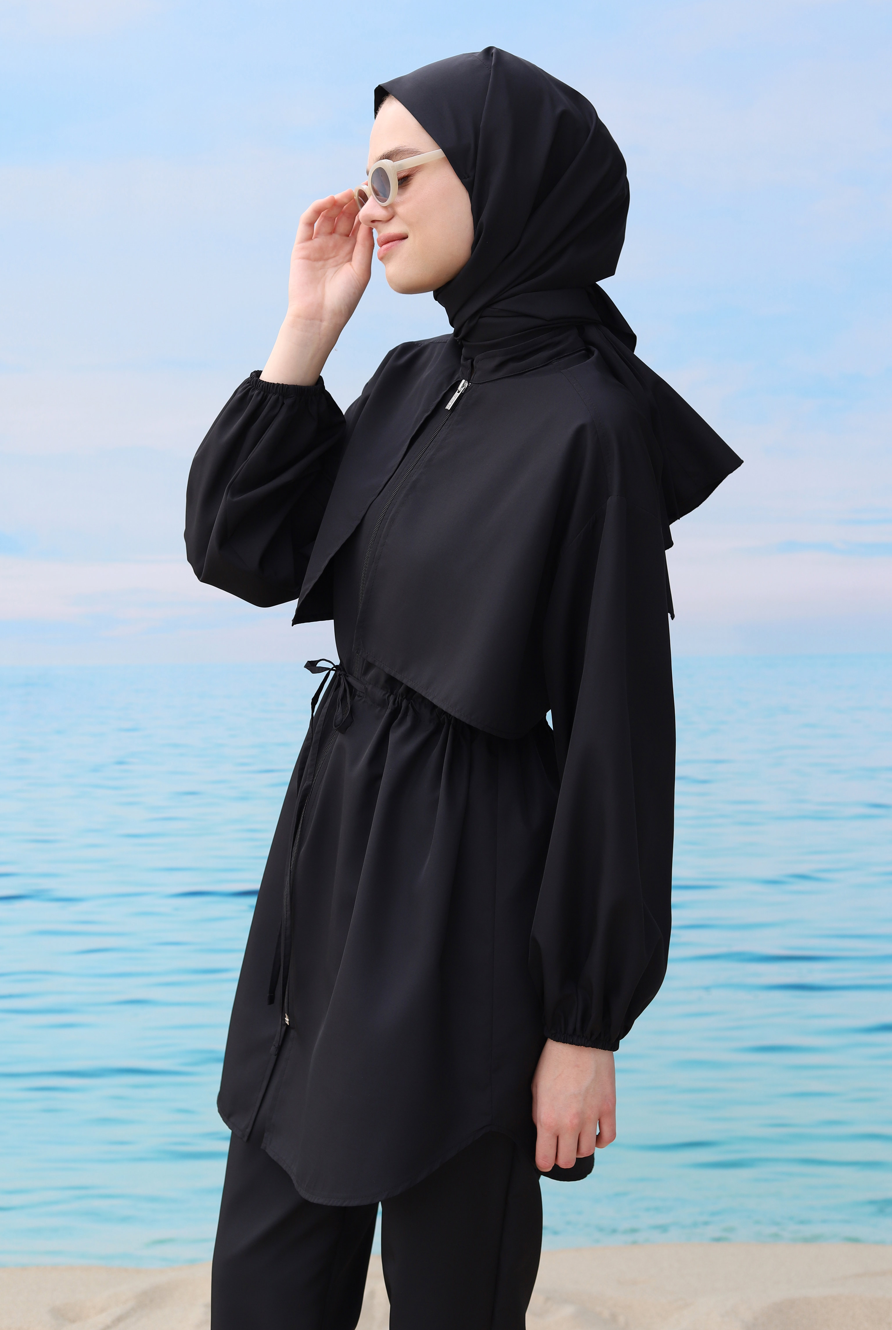 Swimsuit With Apron Black - 3
