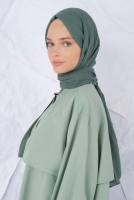 Cotton Shawl Dark Grass Green 