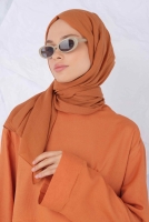 Cotton Shawl Dark Salmon 