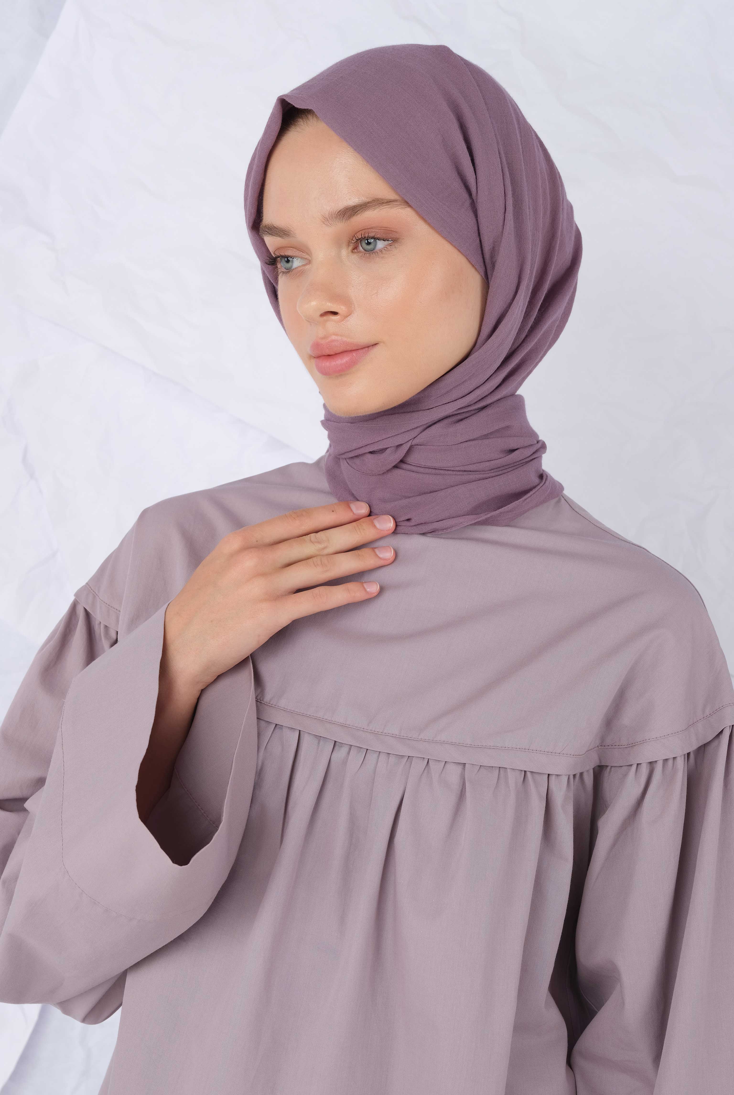 Cotton Shawl Elderberry - 2