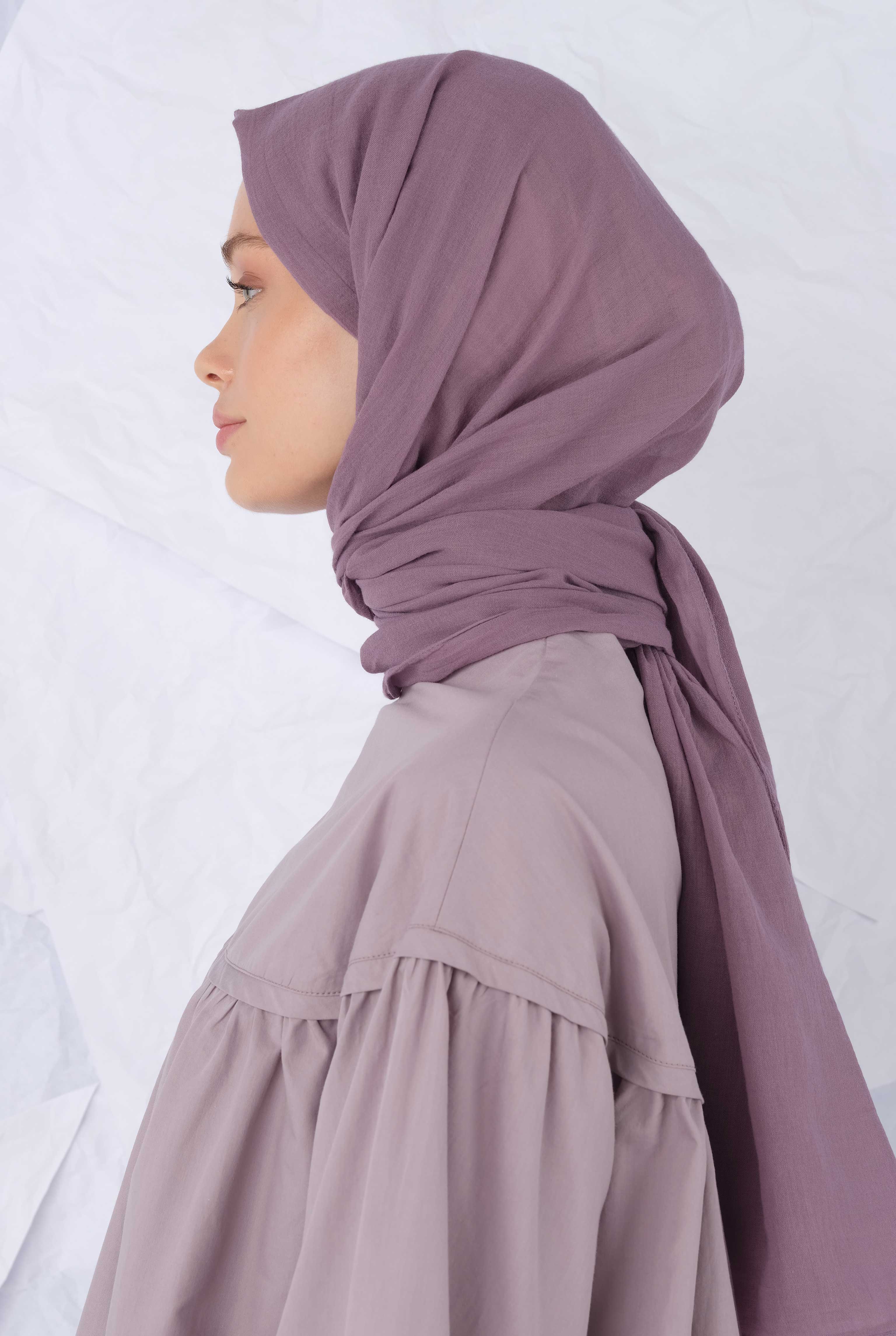 Cotton Shawl Elderberry - 3