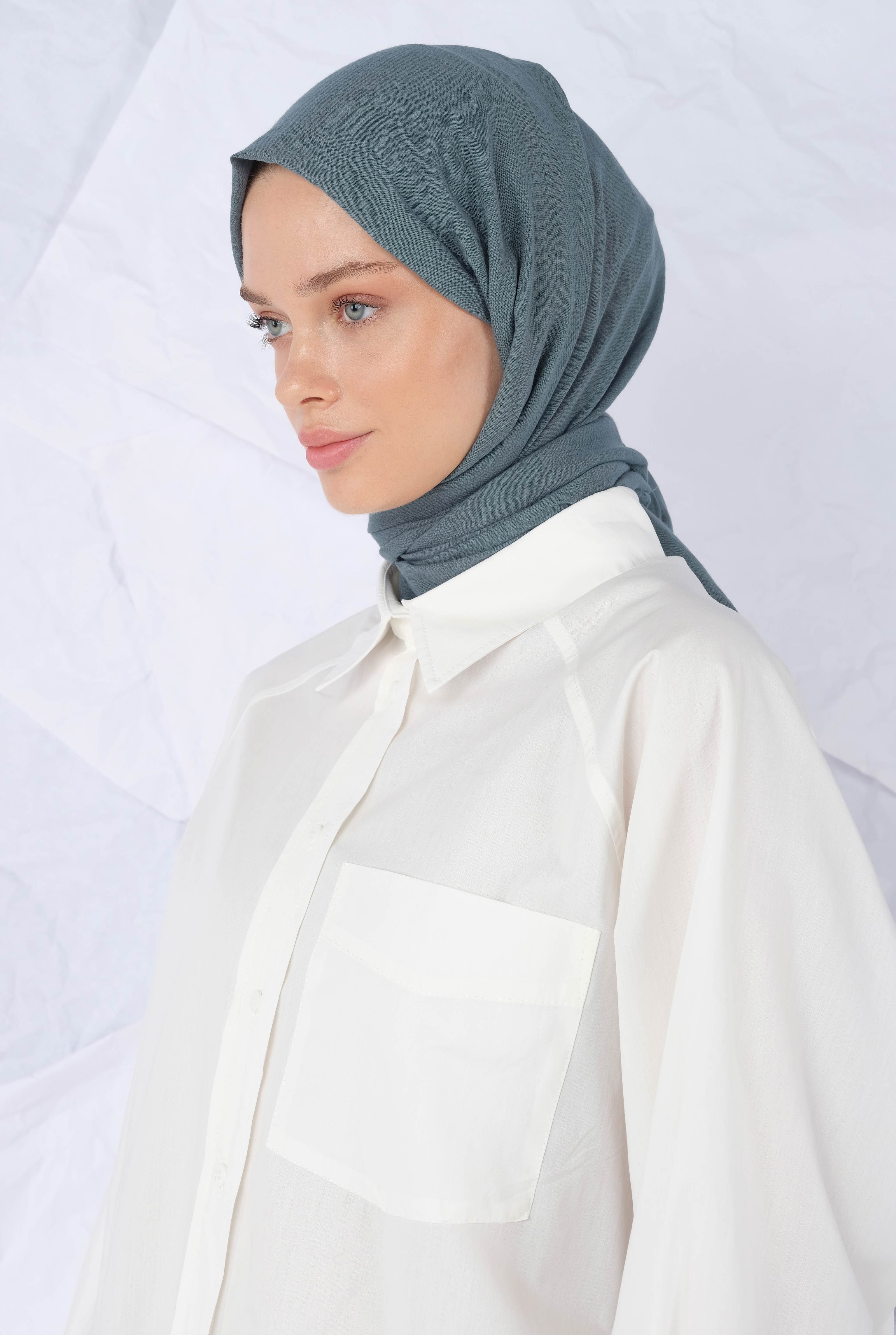 Cotton Shawl Ocean - 2