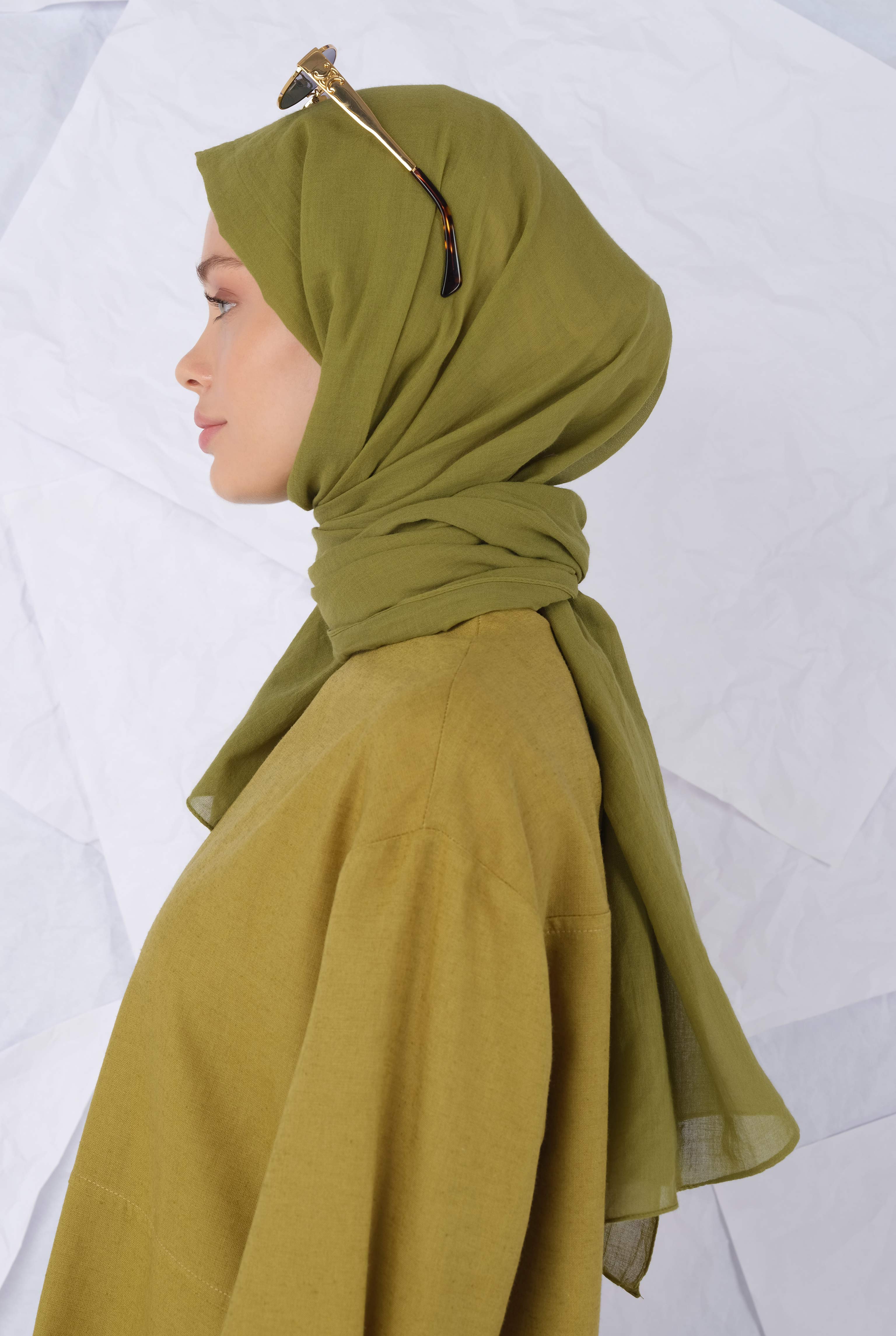 Cotton Shawl Pastel Pistachio - 2
