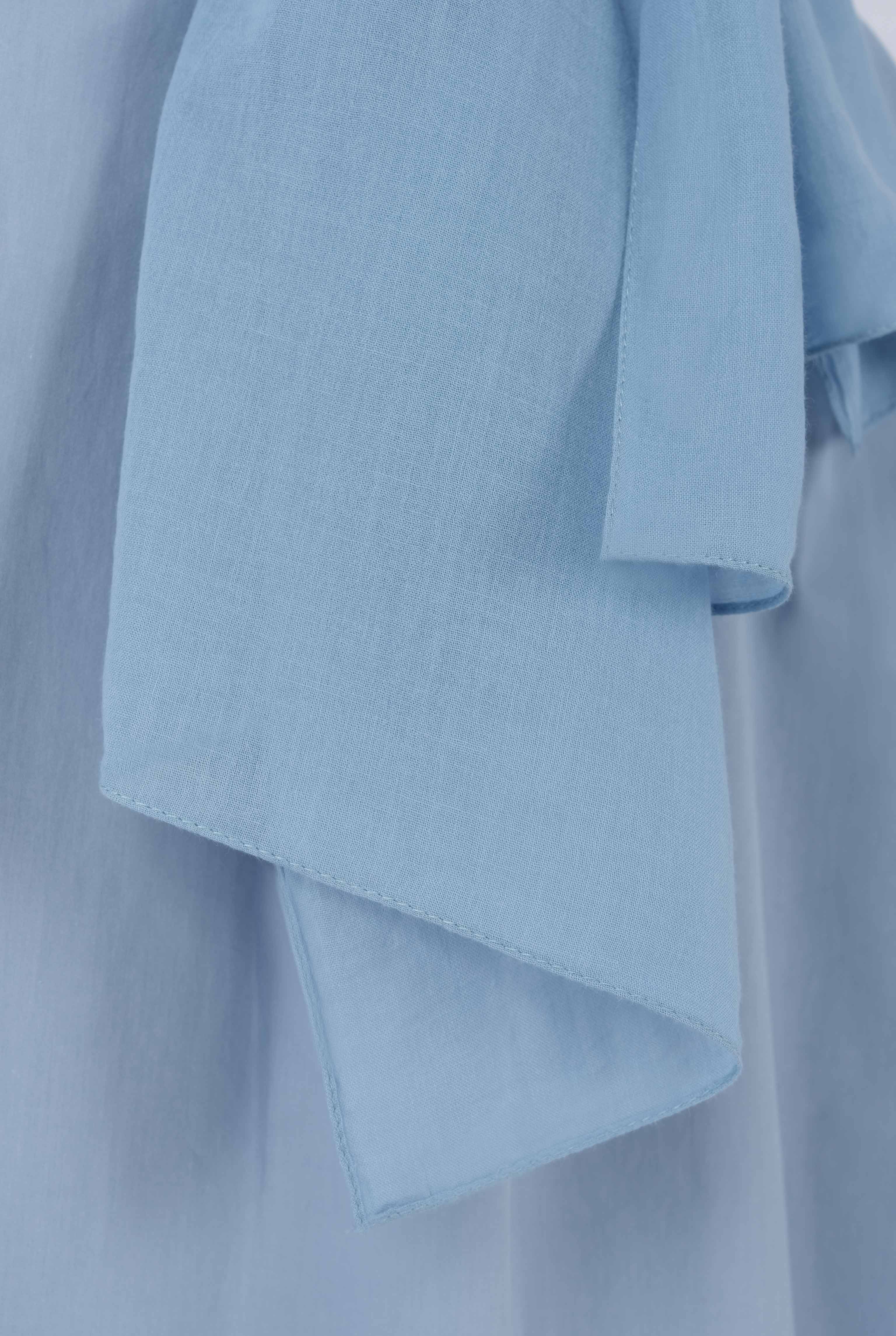 Cotton Shawl Pastel Blue - 3