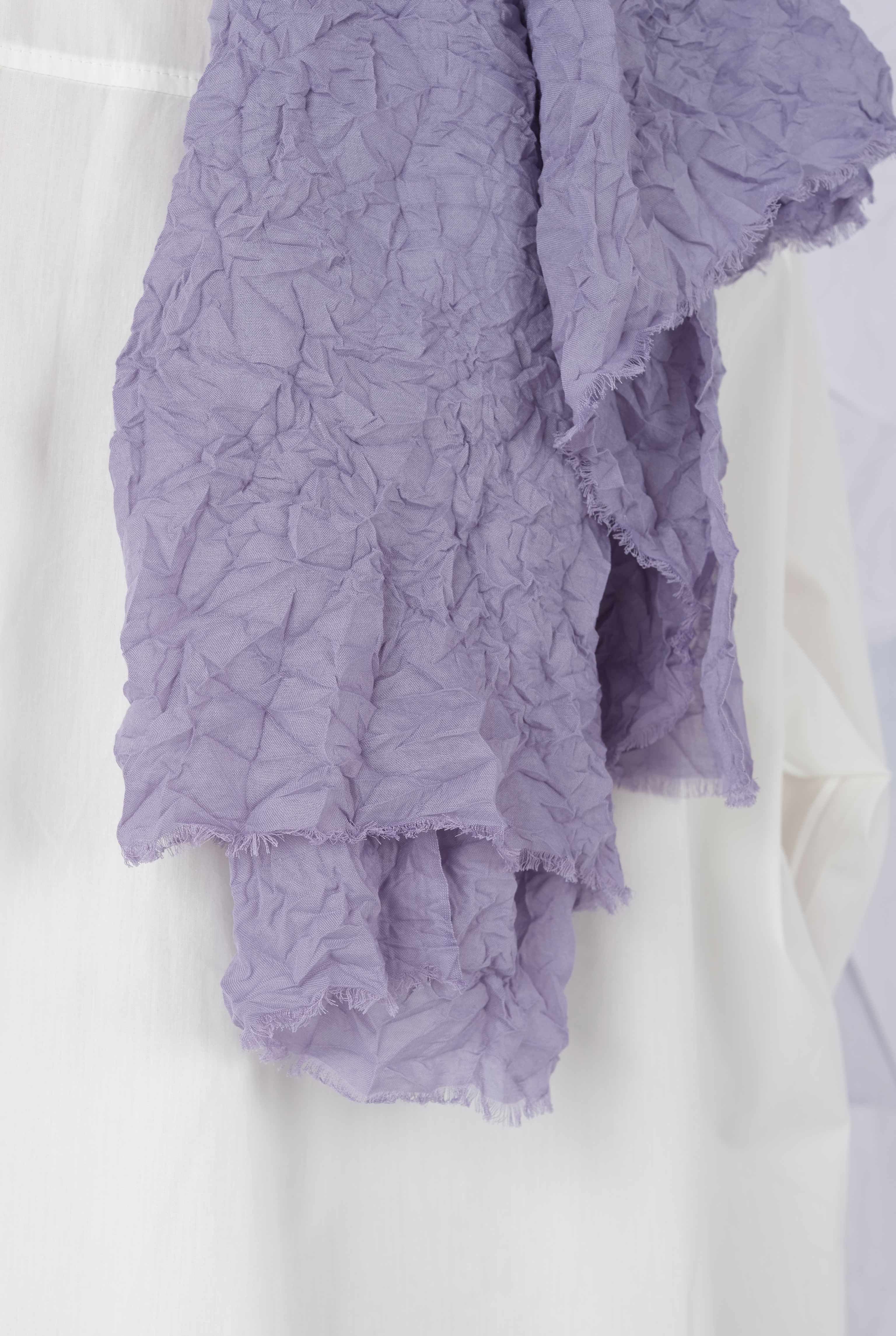 Wrinkled Shawl Soft Lavender - 4