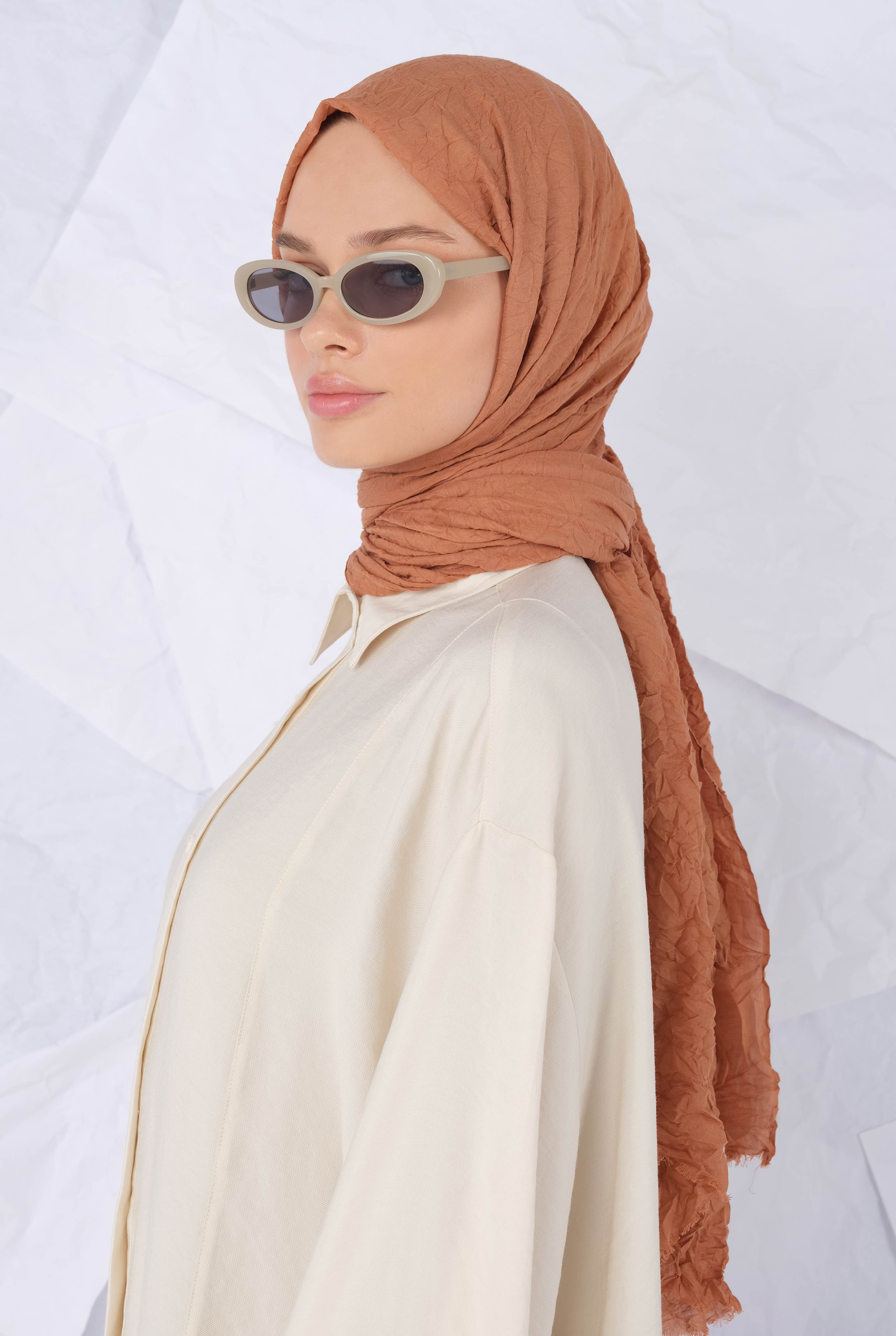 Wrinkled Shawl Papaya - 4
