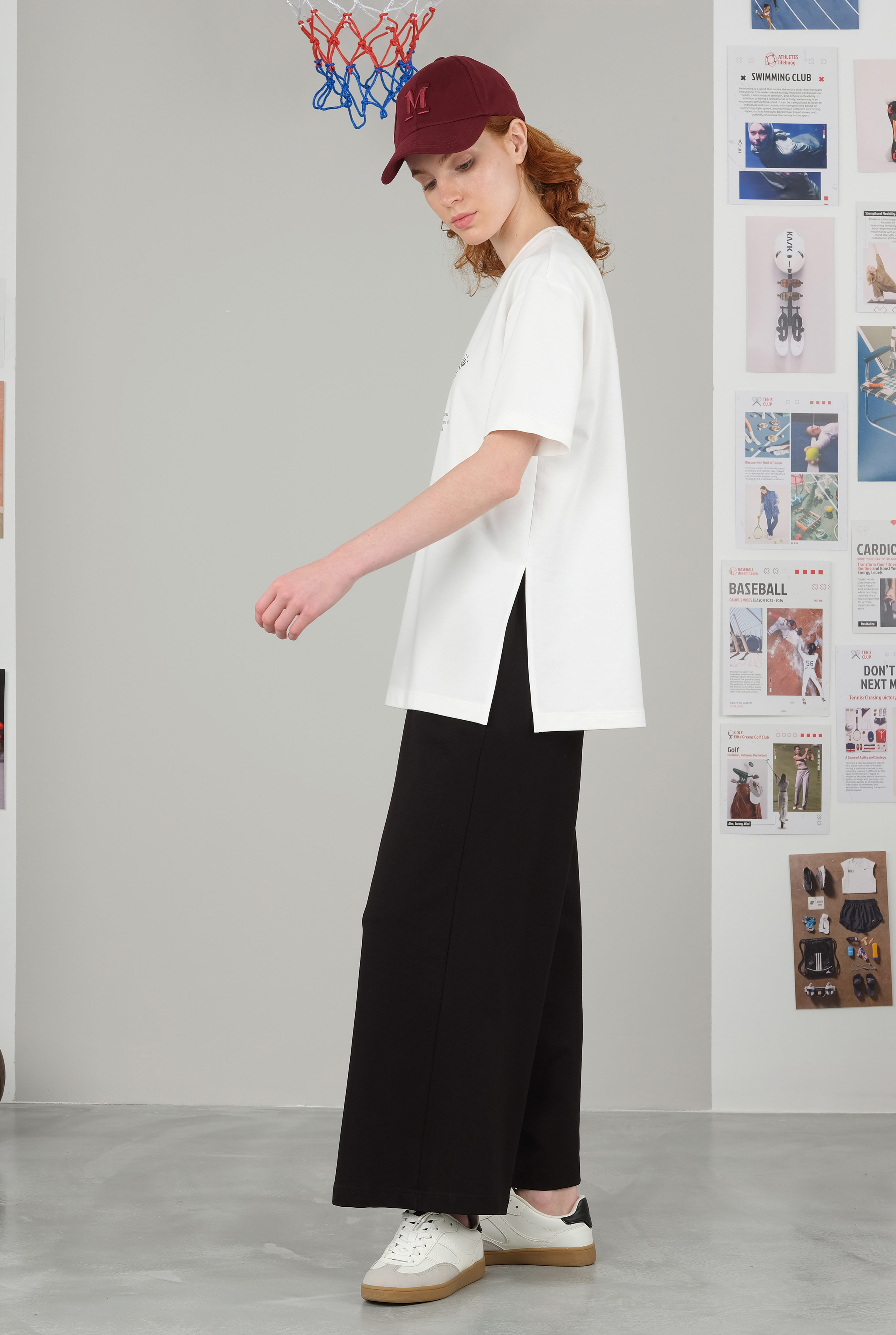 Focus On T-Shirt White Down-Pink - 3