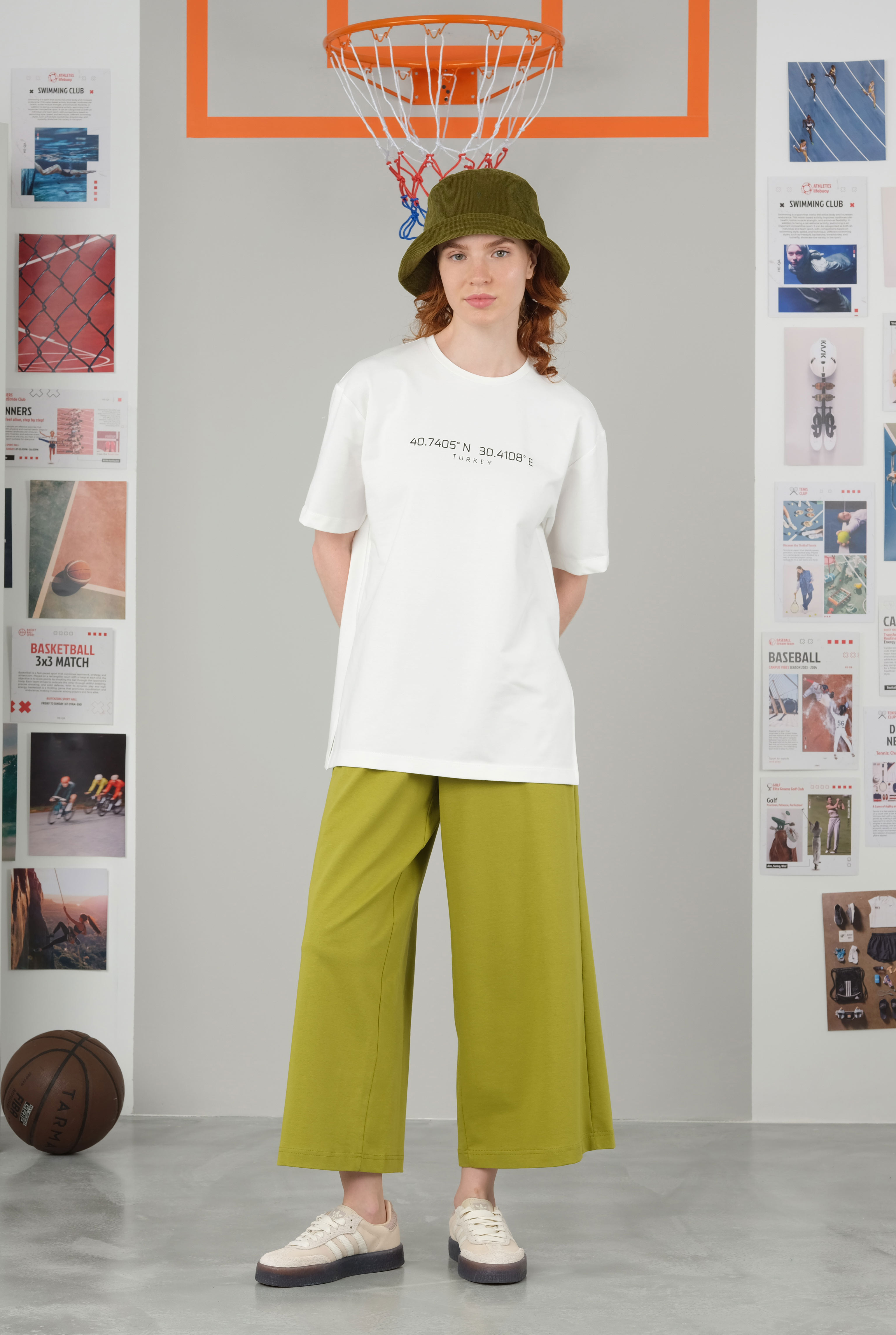Coordinate T-Shirt White Down - 2