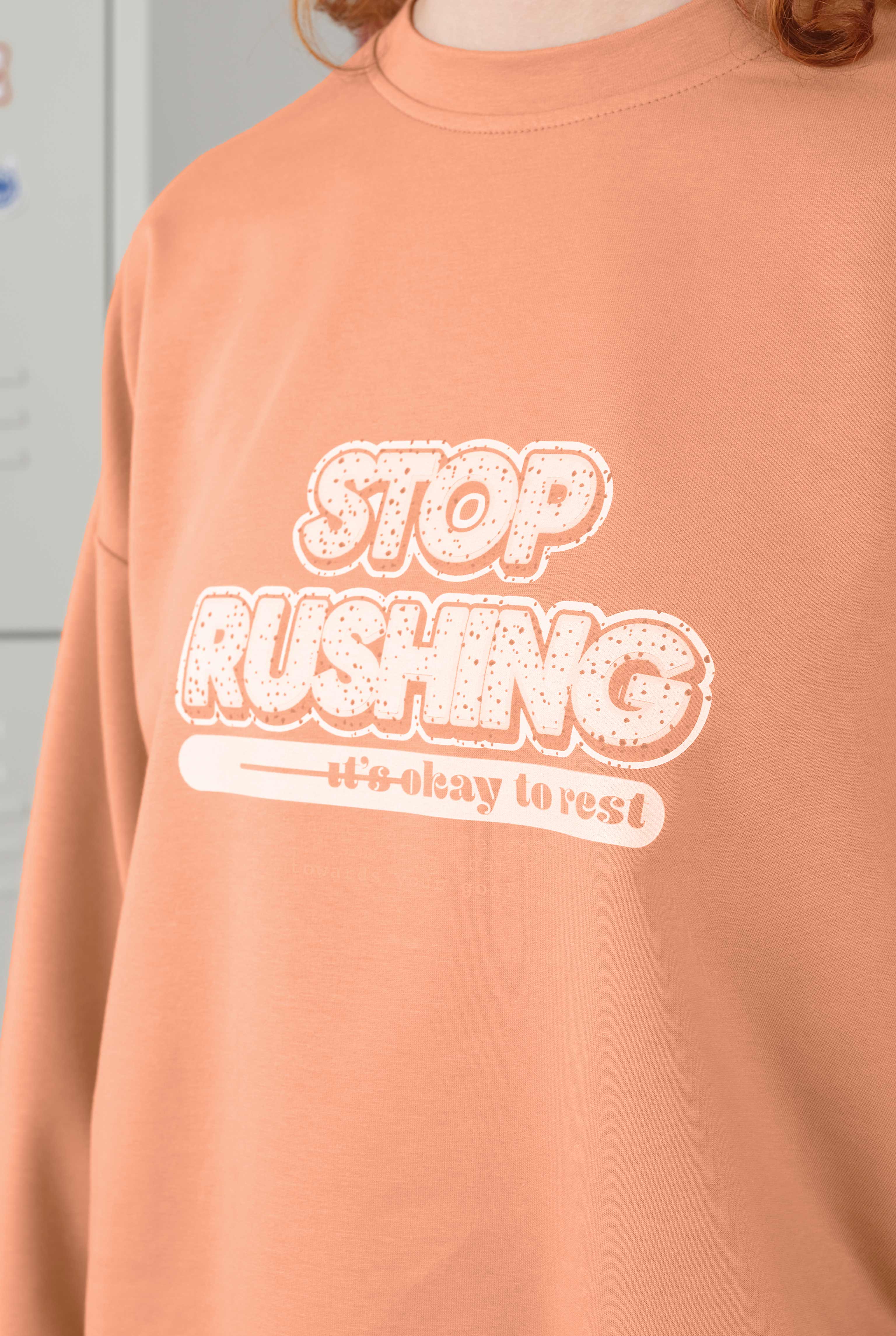 Crew Neck T-Shirt 70 CM Pastel Salmon - 5