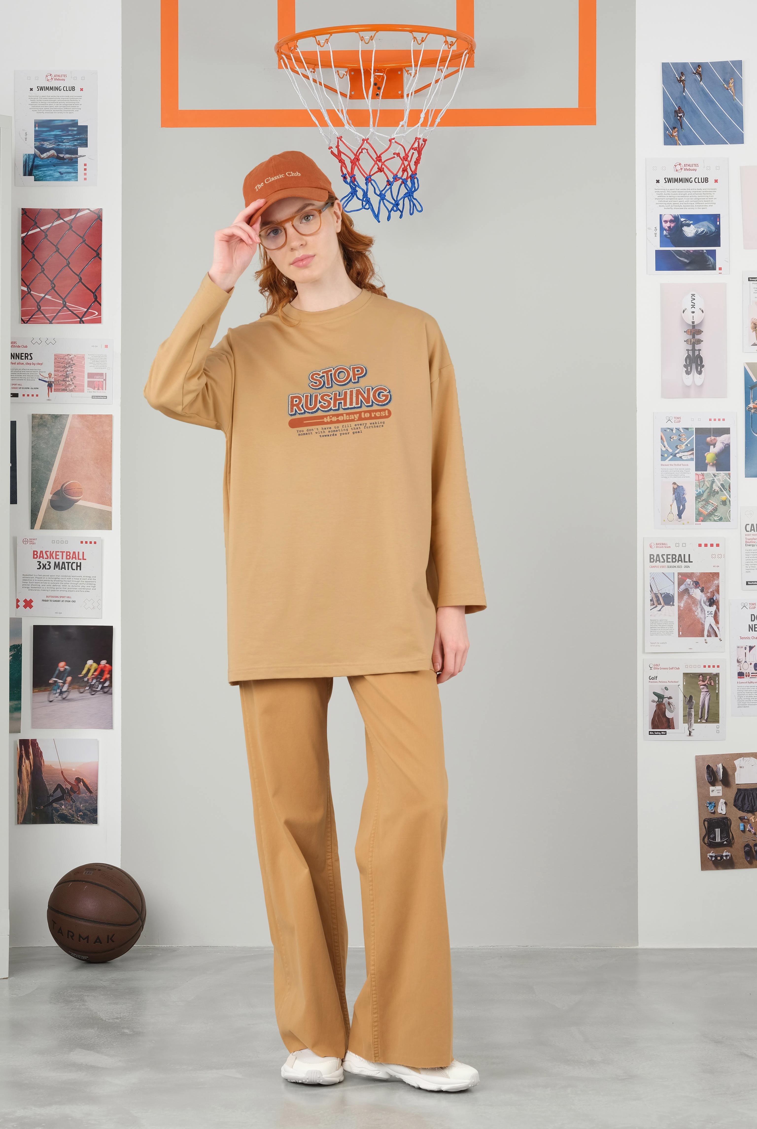 Crew Neck T-Shirt 70 CM Nude - 2