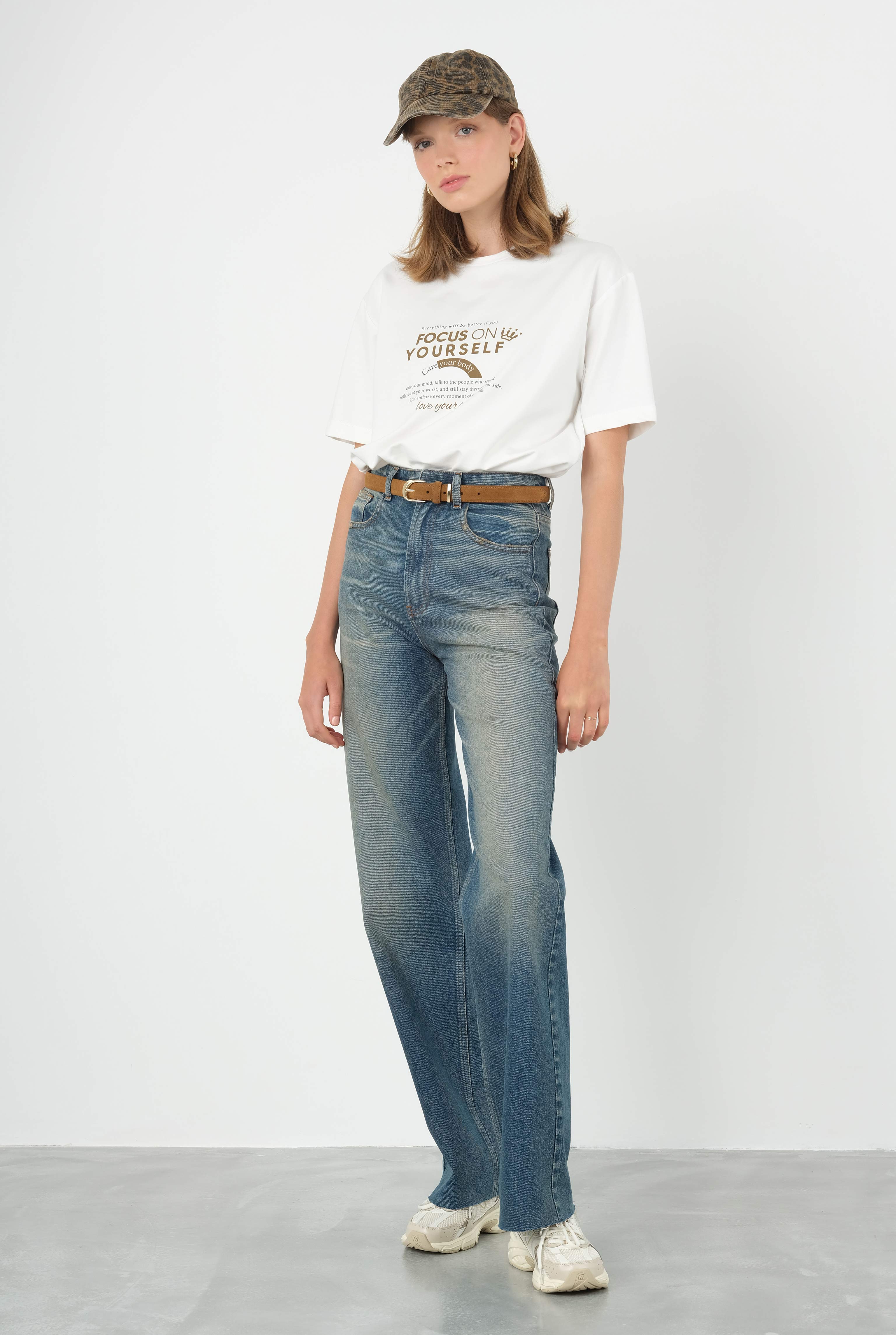 Wide Leg Jean Retro Blue - 8