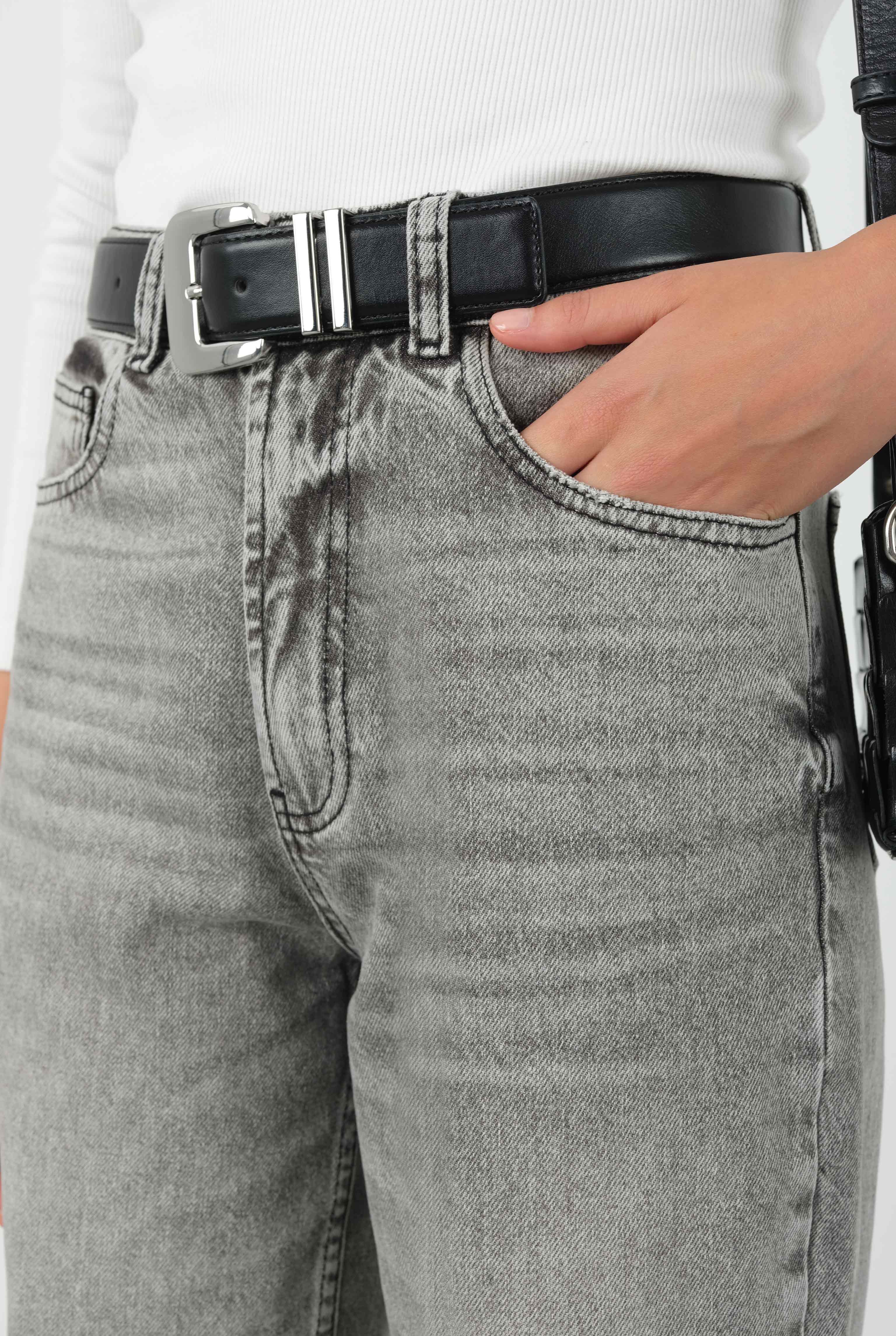 Wide Leg Jean Gray - 6