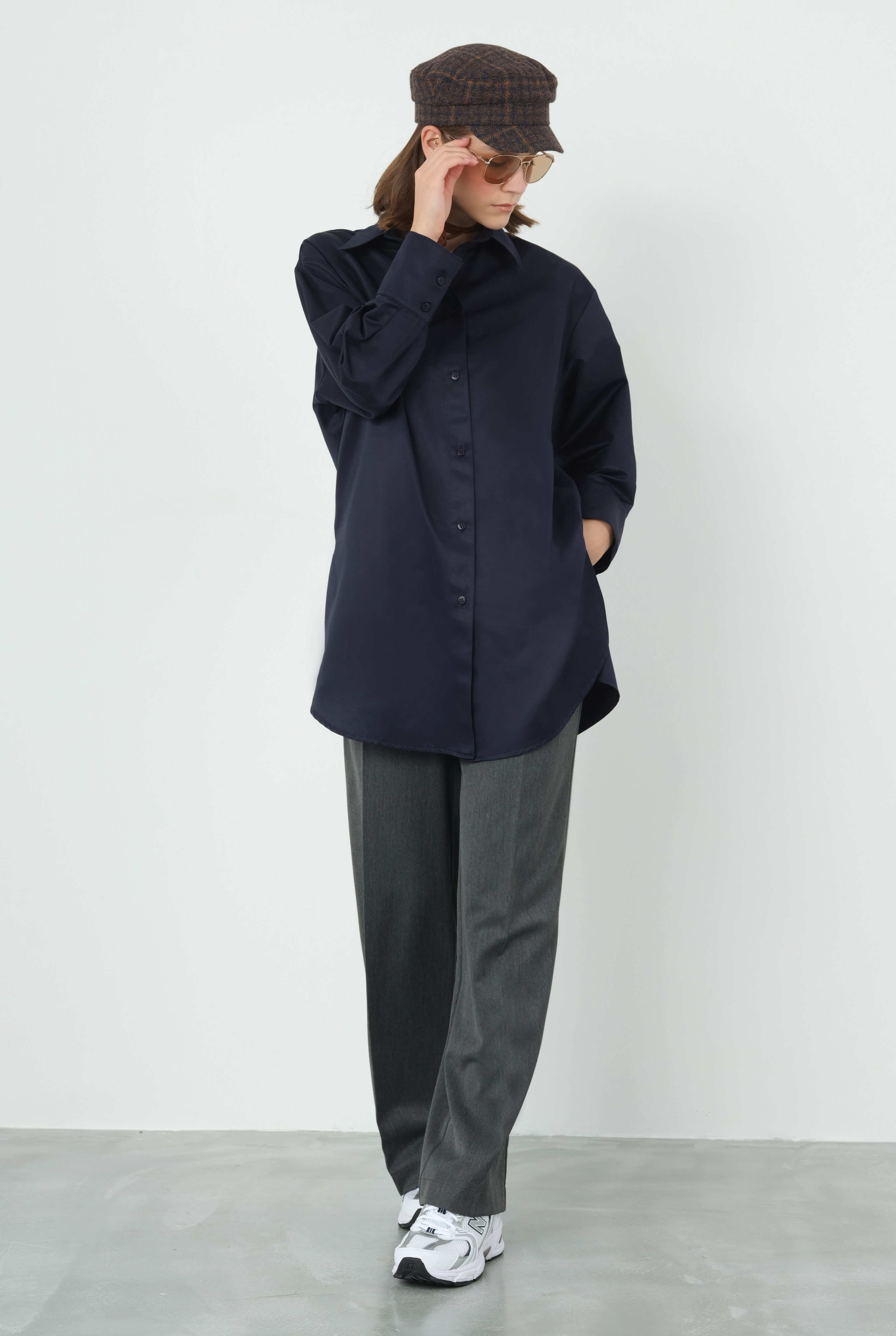 Poplin Gömlek 90 cm Ofis Lacivert - 7